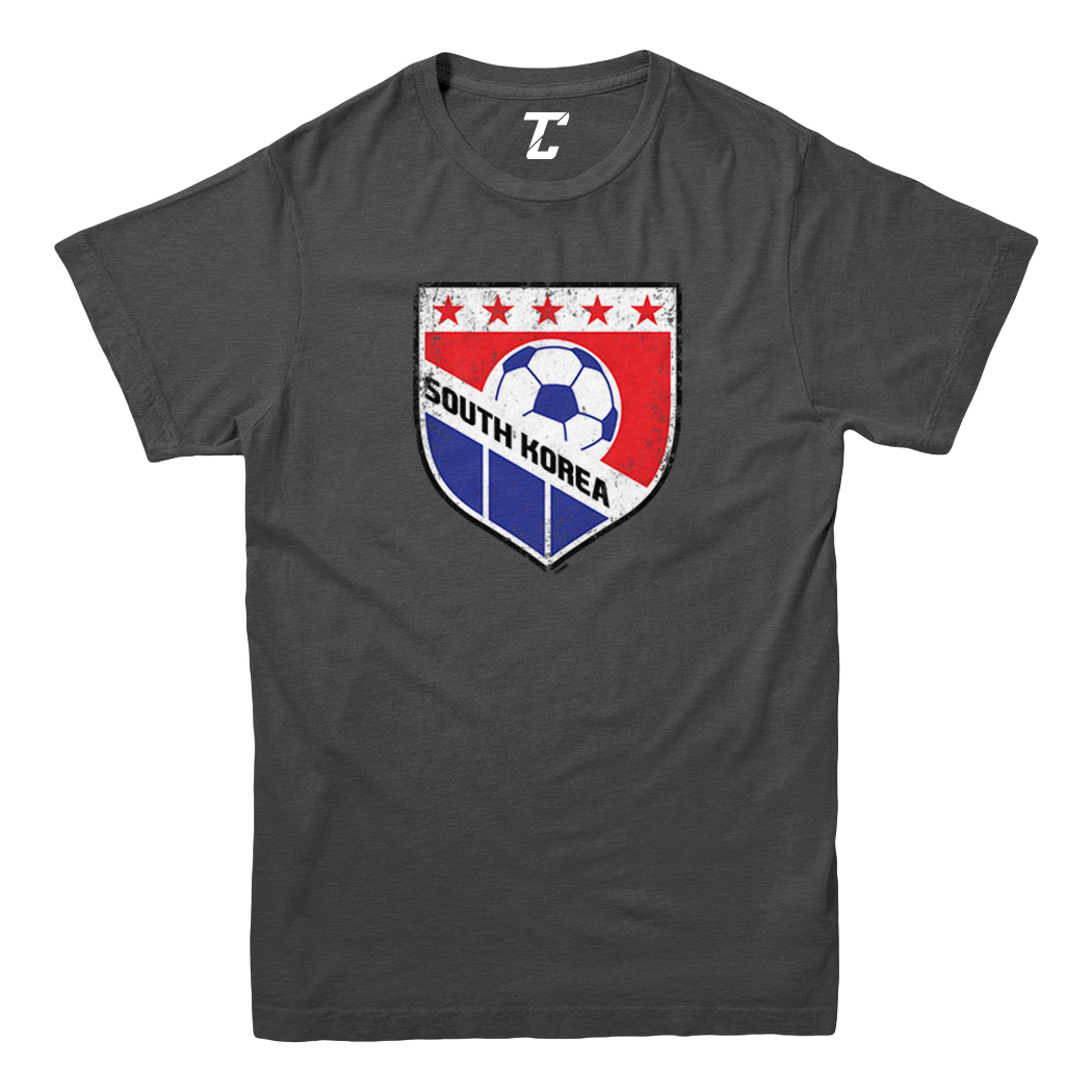 South Korea Soccer - Distressed Korean Badge Pride Youth T-Shirt - Picture 3 of 20