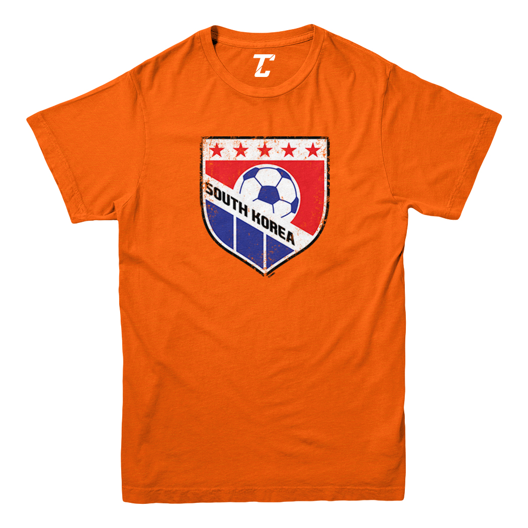 South Korea Soccer - Distressed Korean Badge Pride Youth T-Shirt - Picture 8 of 20