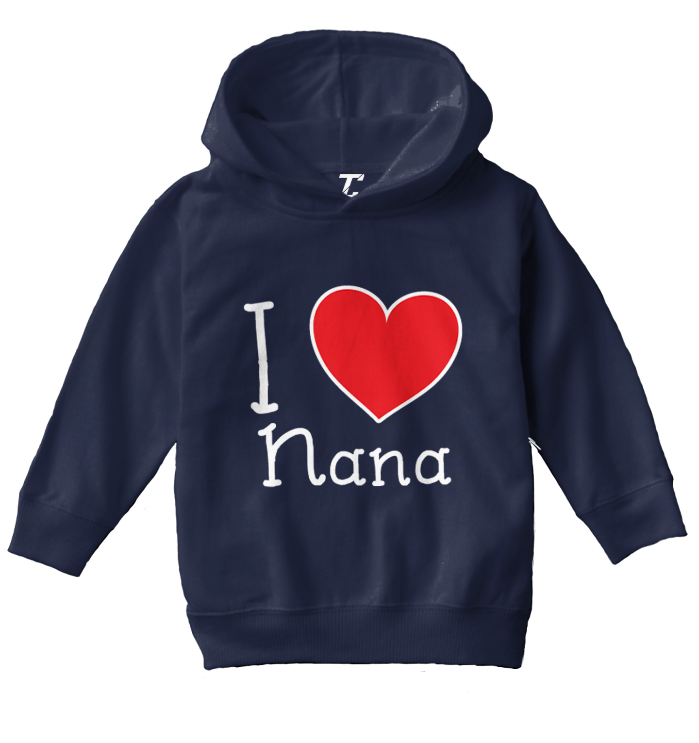 I Love Nana - Grandma Grammy Grandmother Cute Heart Toddler/Youth Hoodie - Picture 7 of 12