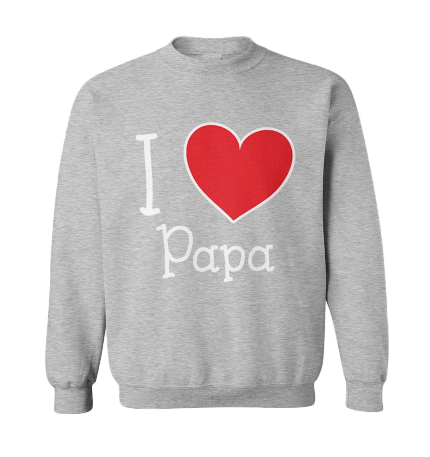 I Love My Papa - Valentine's Day Dad Father's Day Heart Toddler Crewneck Sweater - Picture 4 of 8