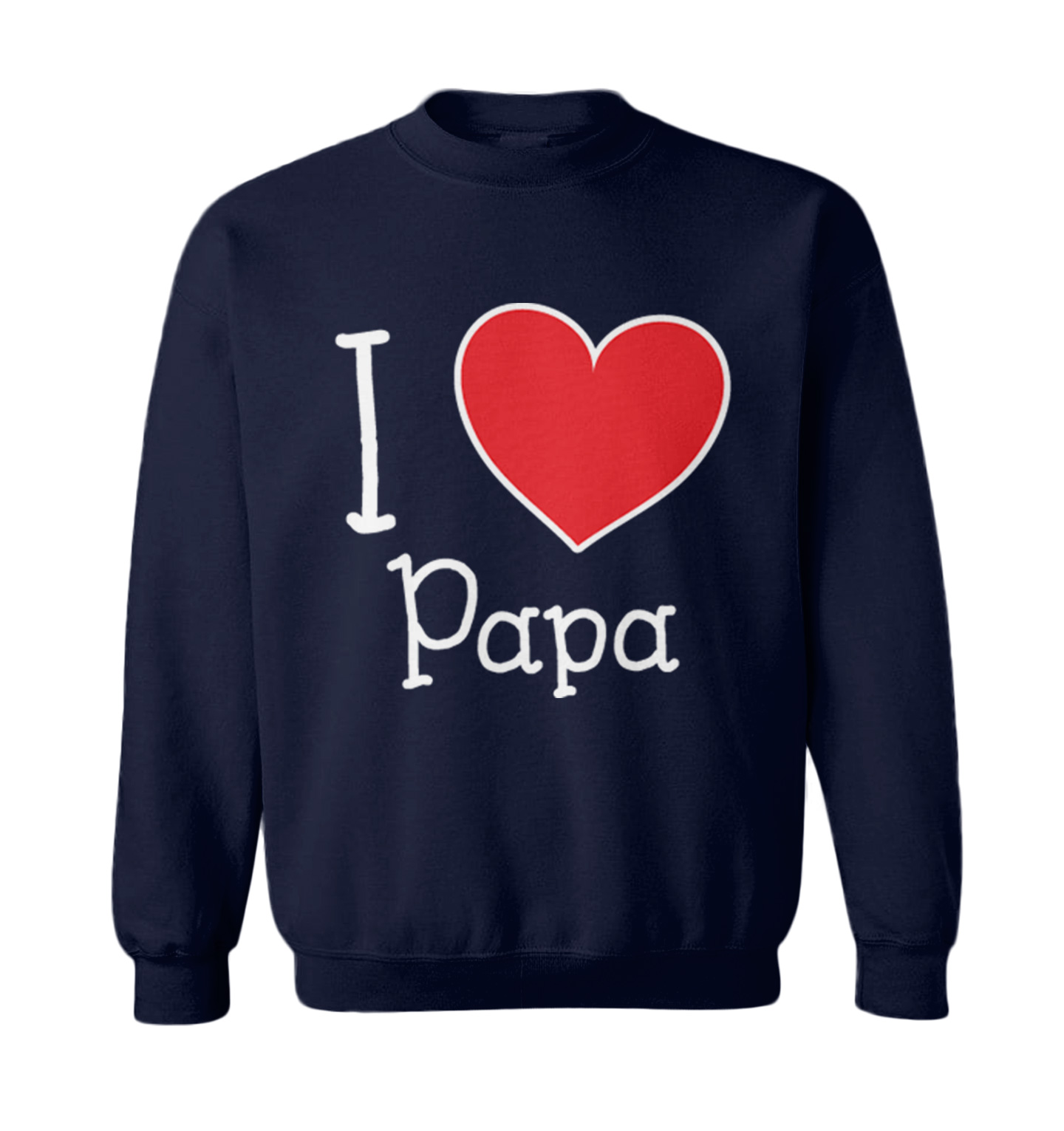 I Love My Papa - Valentine's Day Dad Father's Day Heart Toddler Crewneck Sweater - Picture 5 of 8