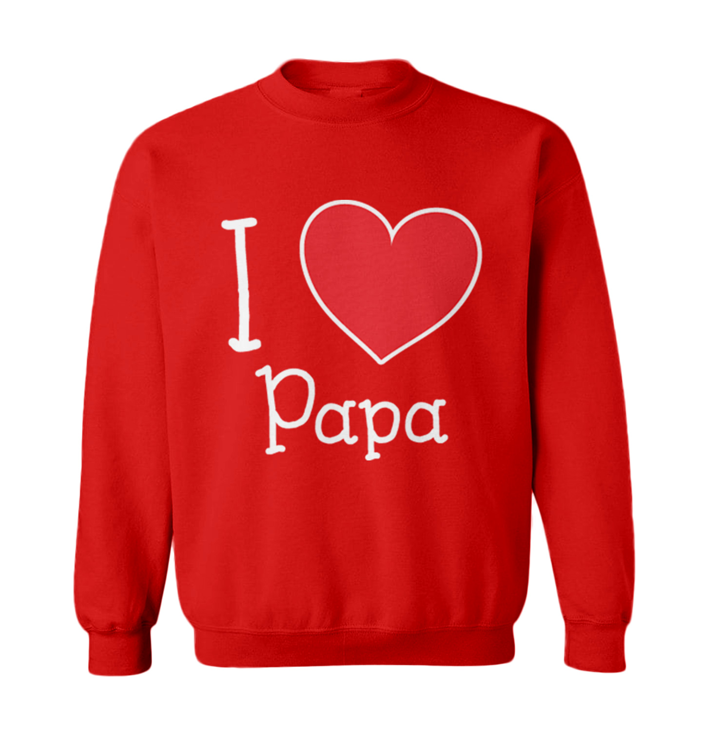 I Love My Papa - Valentine's Day Dad Father's Day Heart Toddler Crewneck Sweater - Picture 7 of 8