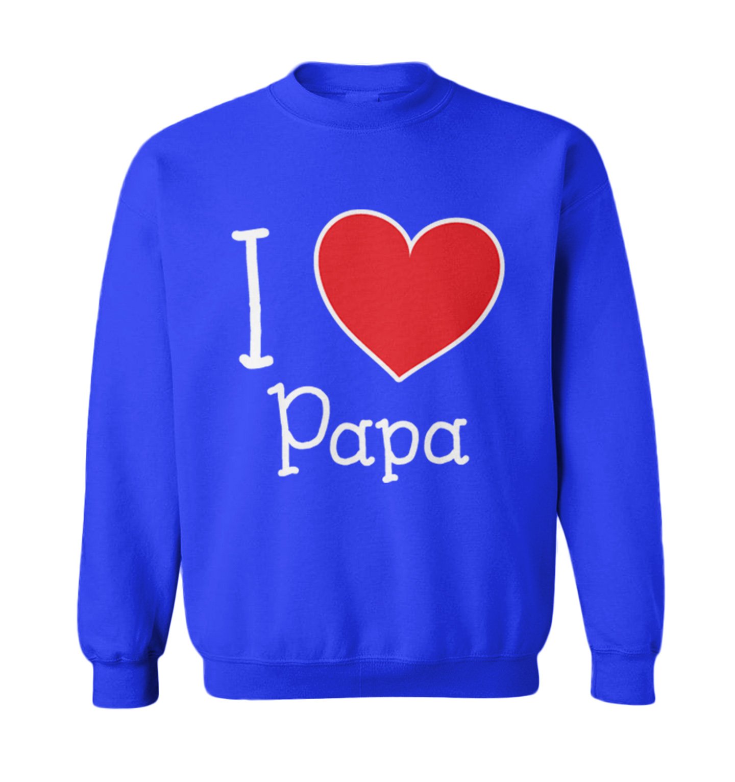 I Love My Papa - Valentine's Day Dad Father's Day Heart Toddler Crewneck Sweater - Picture 8 of 8