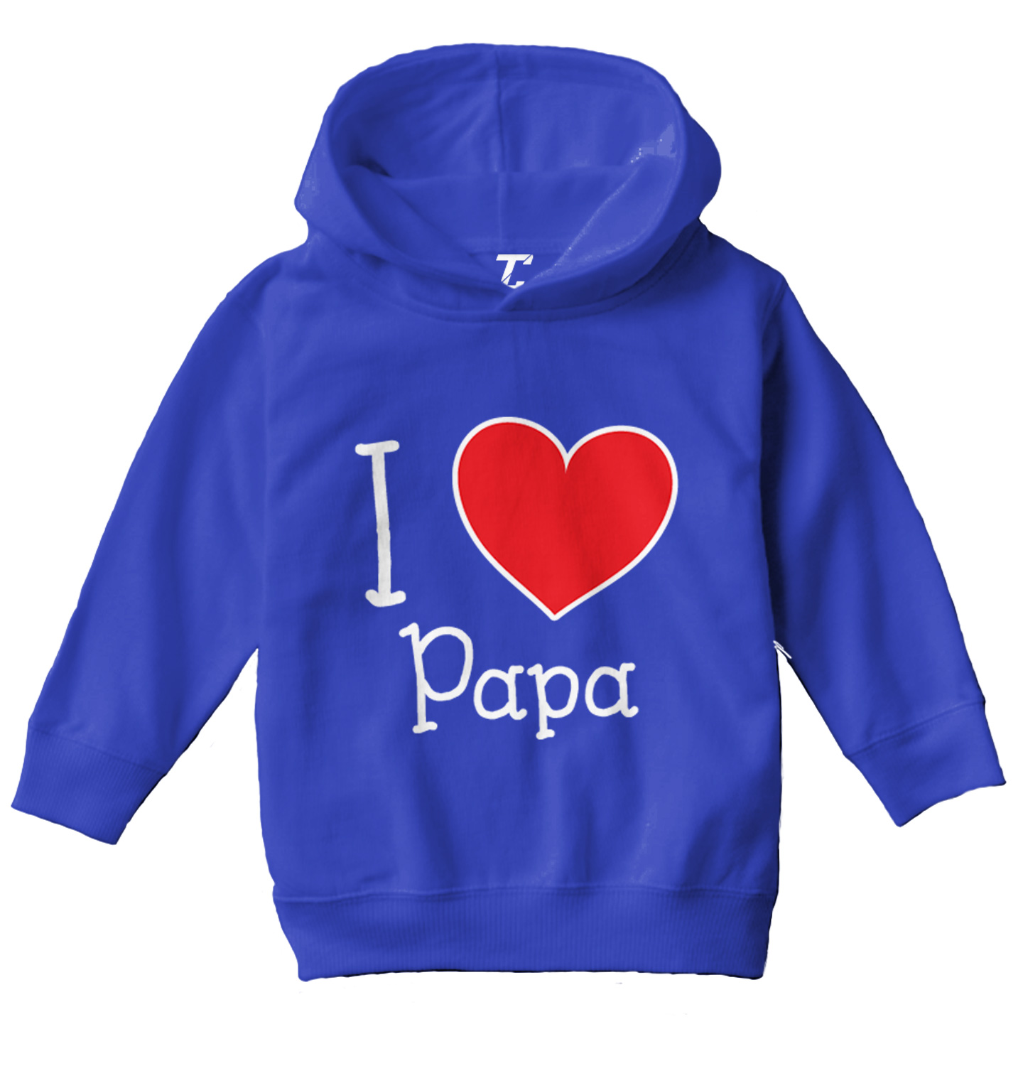 I Love My Papa - Valentine's Day Dad Father's Day Heart Toddler/Youth Hoodie - Picture 11 of 12
