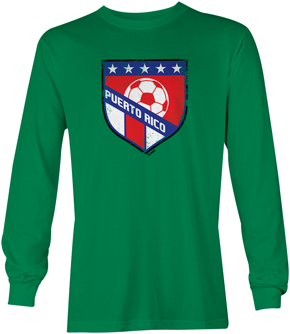 Puerto Rico Soccer - Distressed Puerto Rican Badge Youth T-Shirt - Picture 15 of 20