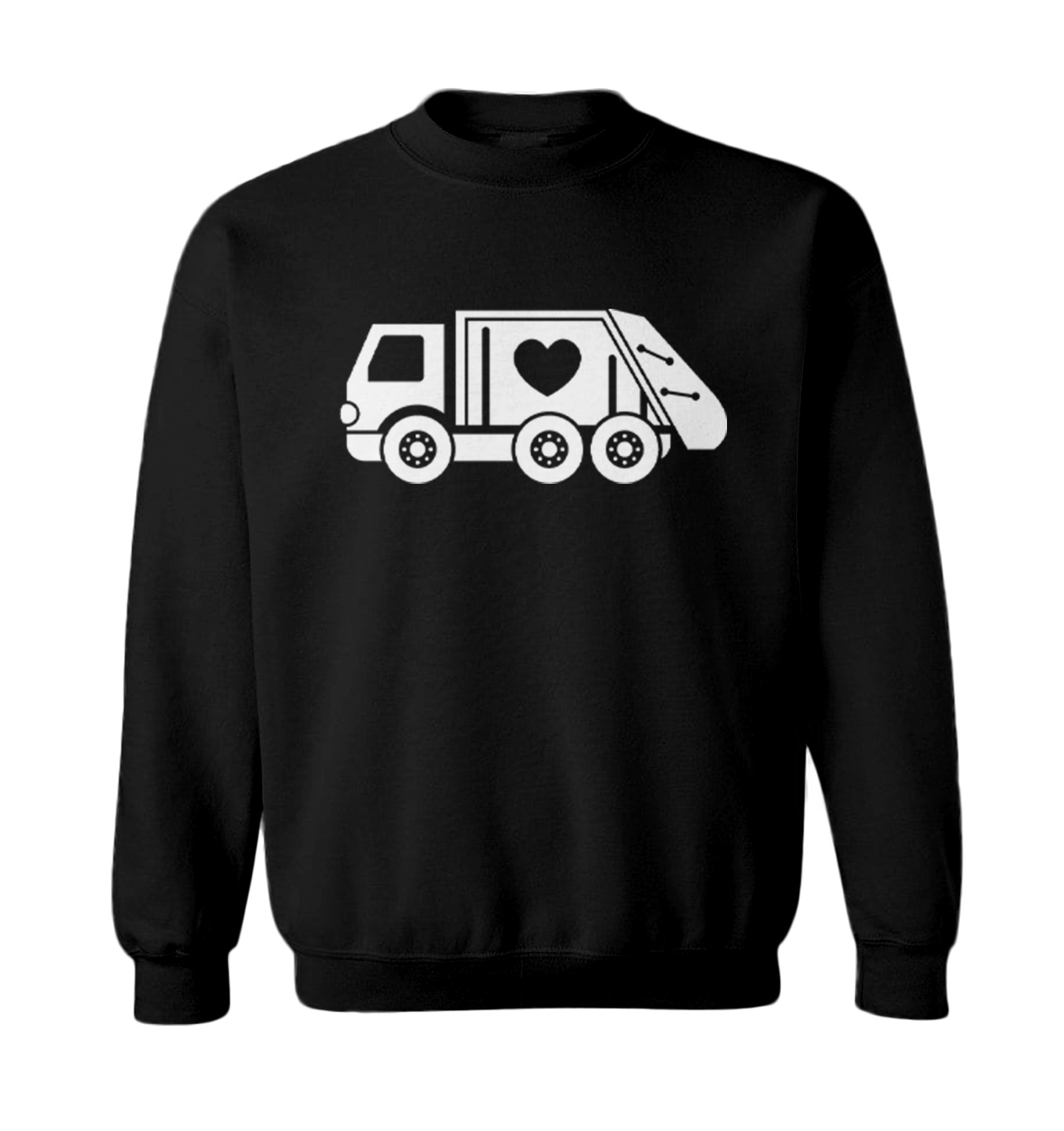 Valentine's Garbage Truck - Trash Heart Love Toddler Crewneck Sweater - Picture 2 of 8