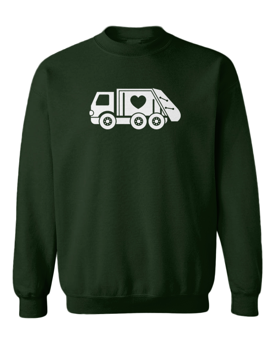 Valentine's Garbage Truck - Trash Heart Love Toddler Crewneck Sweater - Picture 3 of 8