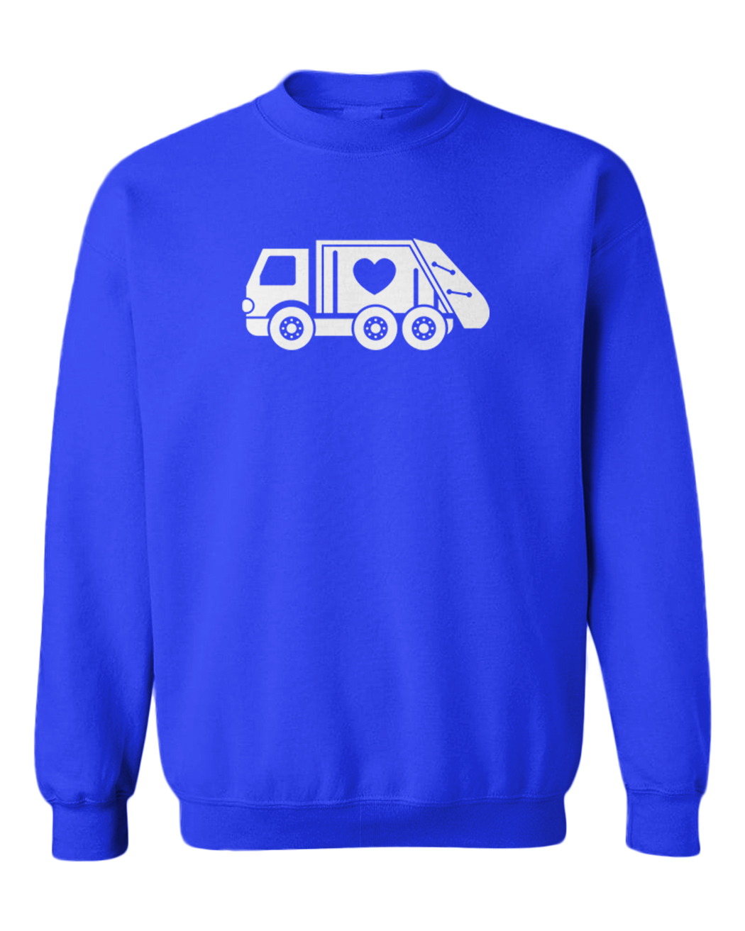Valentine's Garbage Truck - Trash Heart Love Toddler Crewneck Sweater - Picture 8 of 8