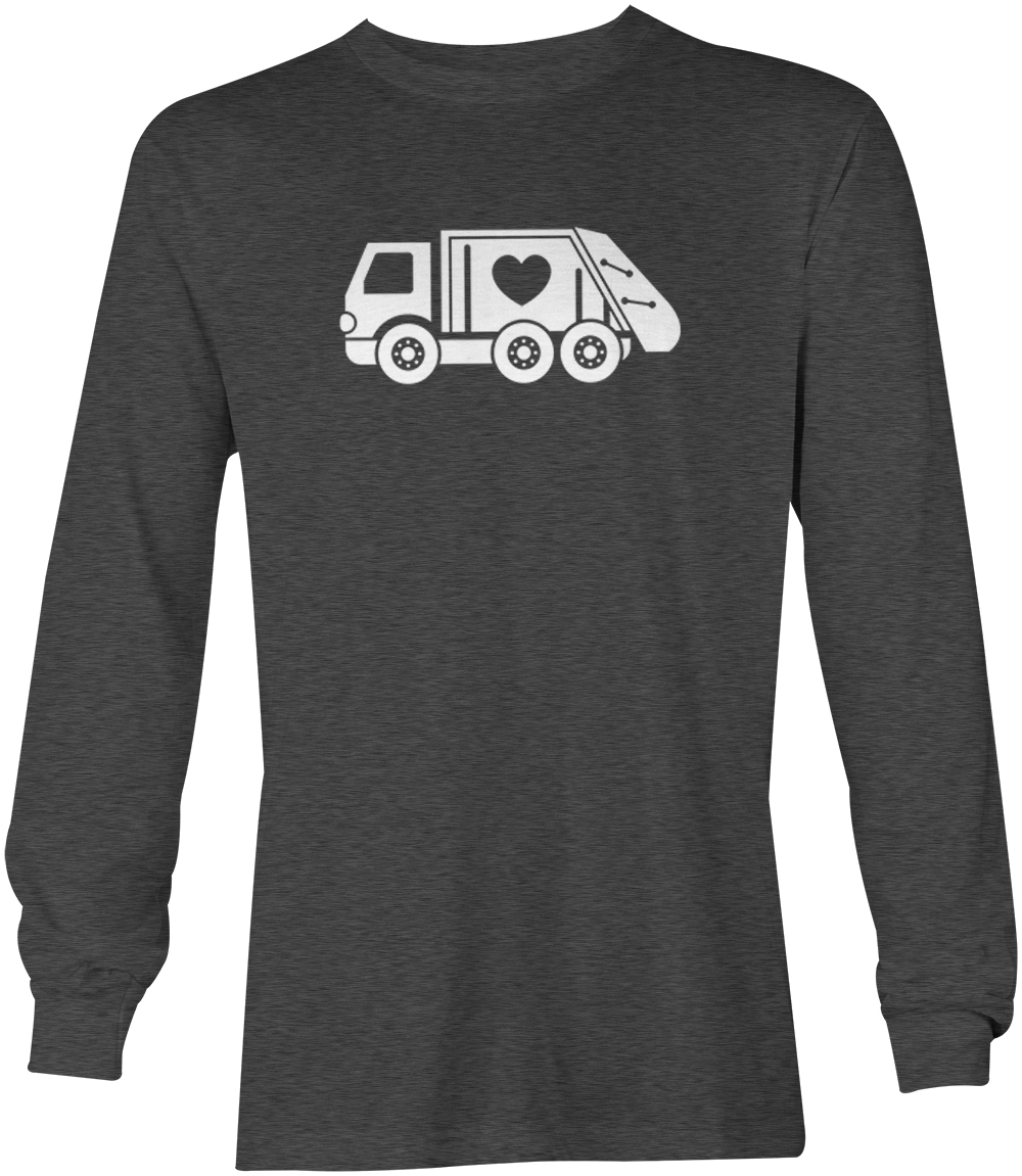 Valentine's Garbage Truck - Trash Heart Love Youth T-Shirt - Picture 14 of 20