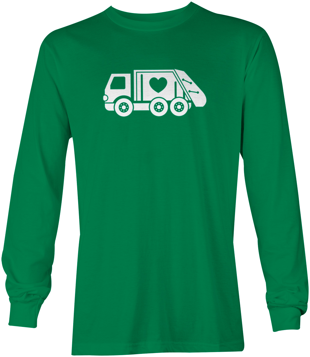 Valentine's Garbage Truck - Trash Heart Love Youth T-Shirt - Picture 15 of 20