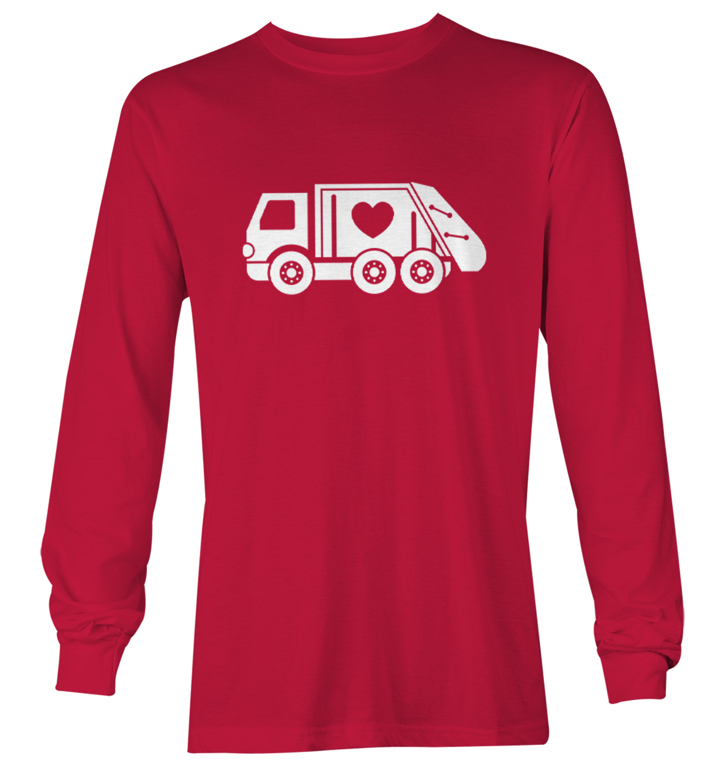 Valentine's Garbage Truck - Trash Heart Love Youth T-Shirt - Picture 19 of 20