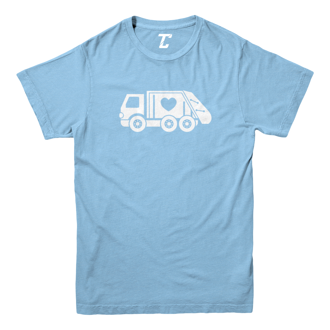 Valentine's Garbage Truck - Trash Heart Love Youth T-Shirt - Picture 5 of 20