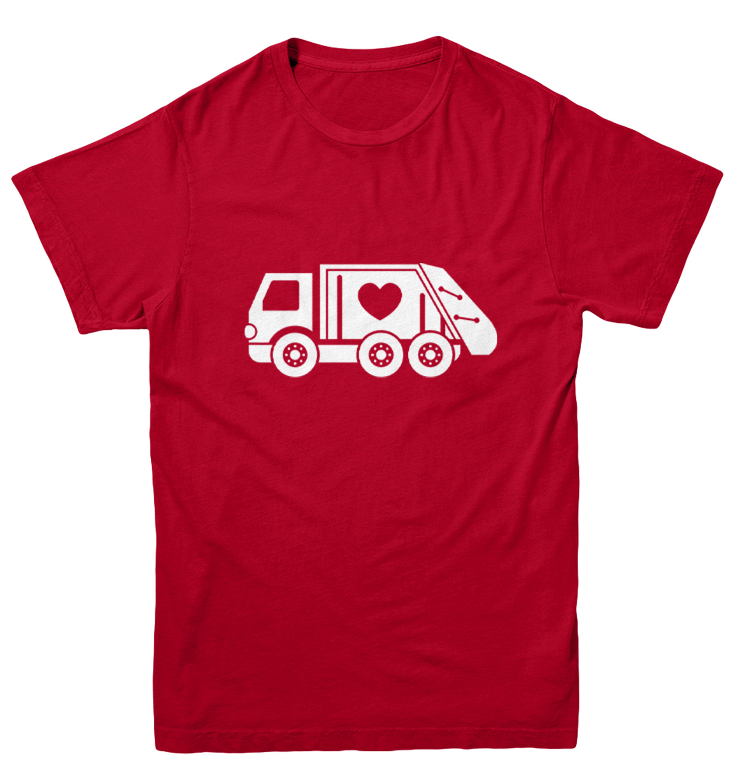 Valentine's Garbage Truck - Trash Heart Love Youth T-Shirt - Picture 11 of 20