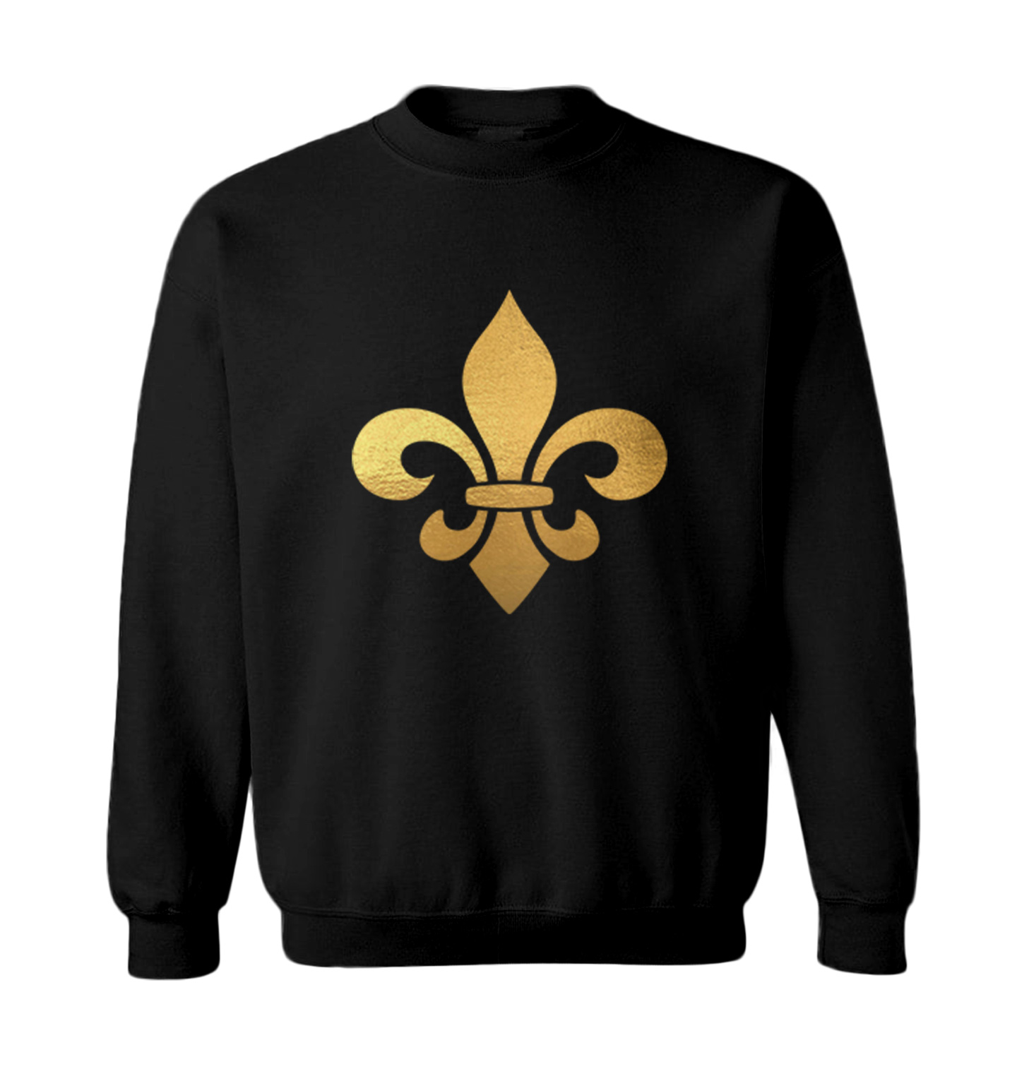 Gold Fleur De Lis - New Orleans NOLA Mardi Gras Parade Toddler Crewneck Sweater - Picture 2 of 8