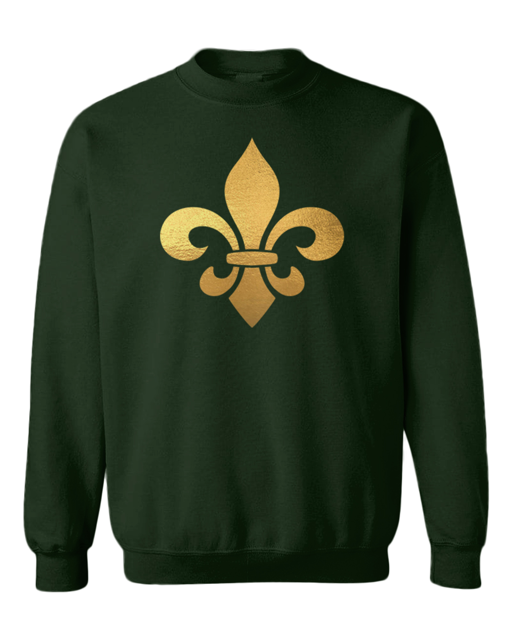 Gold Fleur De Lis - New Orleans NOLA Mardi Gras Parade Toddler Crewneck Sweater - Picture 3 of 8