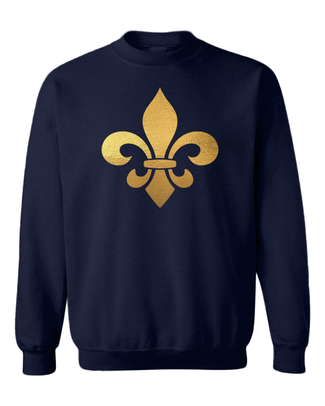 Gold Fleur De Lis - New Orleans NOLA Mardi Gras Parade Toddler Crewneck Sweater - Picture 5 of 8