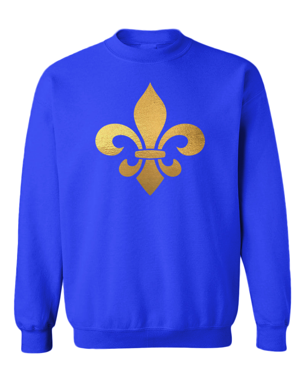 Gold Fleur De Lis - New Orleans NOLA Mardi Gras Parade Toddler Crewneck Sweater - Picture 8 of 8