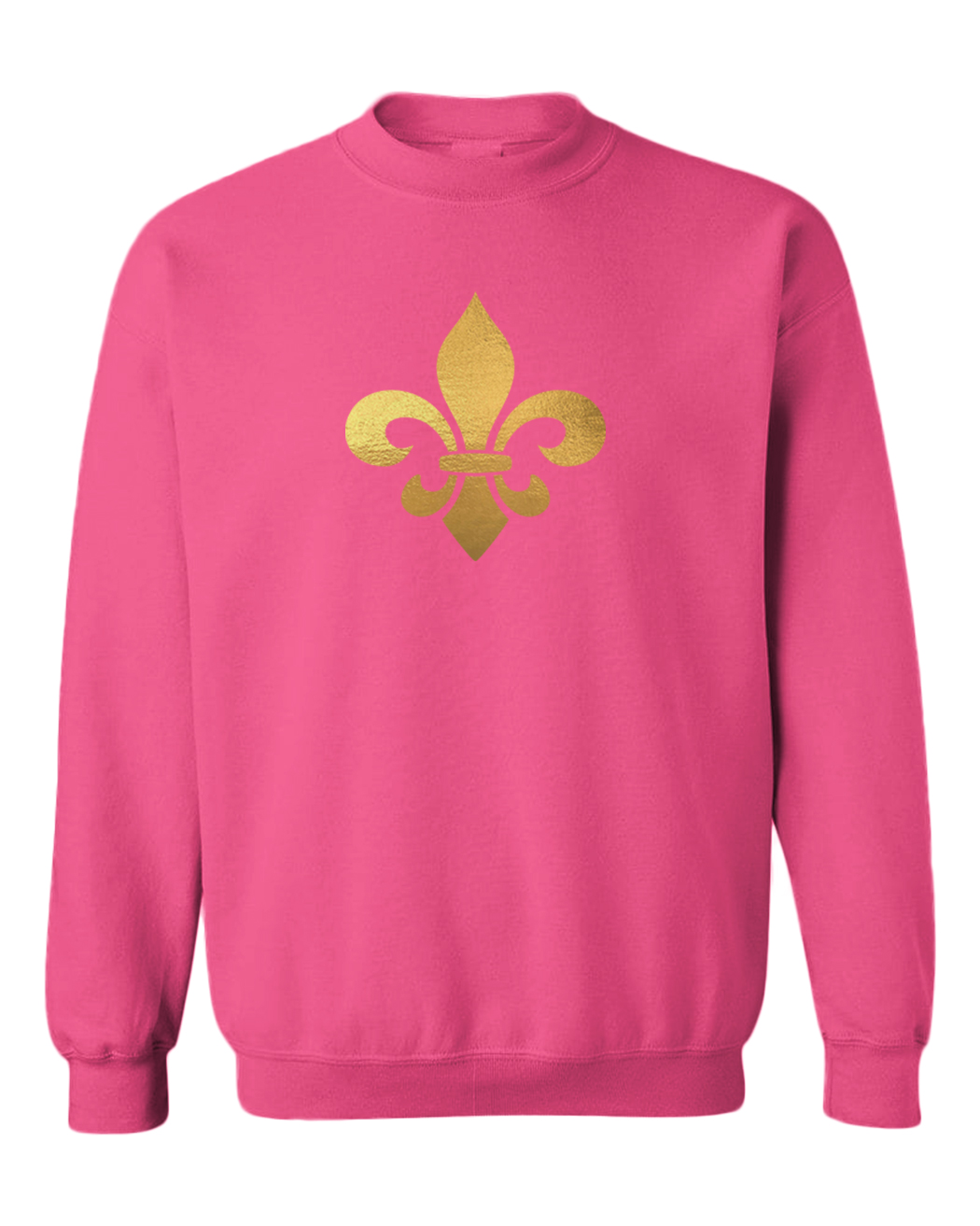 Gold Fleur De Lis - New Orleans NOLA Mardi Gras Parade Toddler Crewneck Sweater - Picture 6 of 8