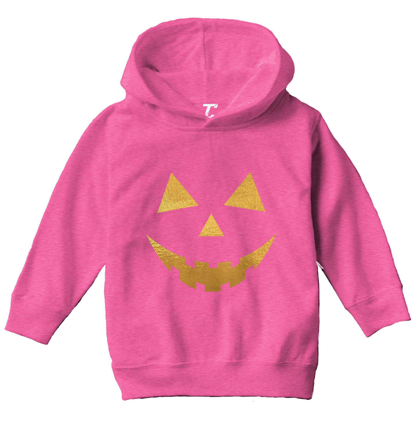 Pumpkin Face - Jack O' Lantern Halloween Scary October Toddler/Youth Hoodie - Picture 4 of 12