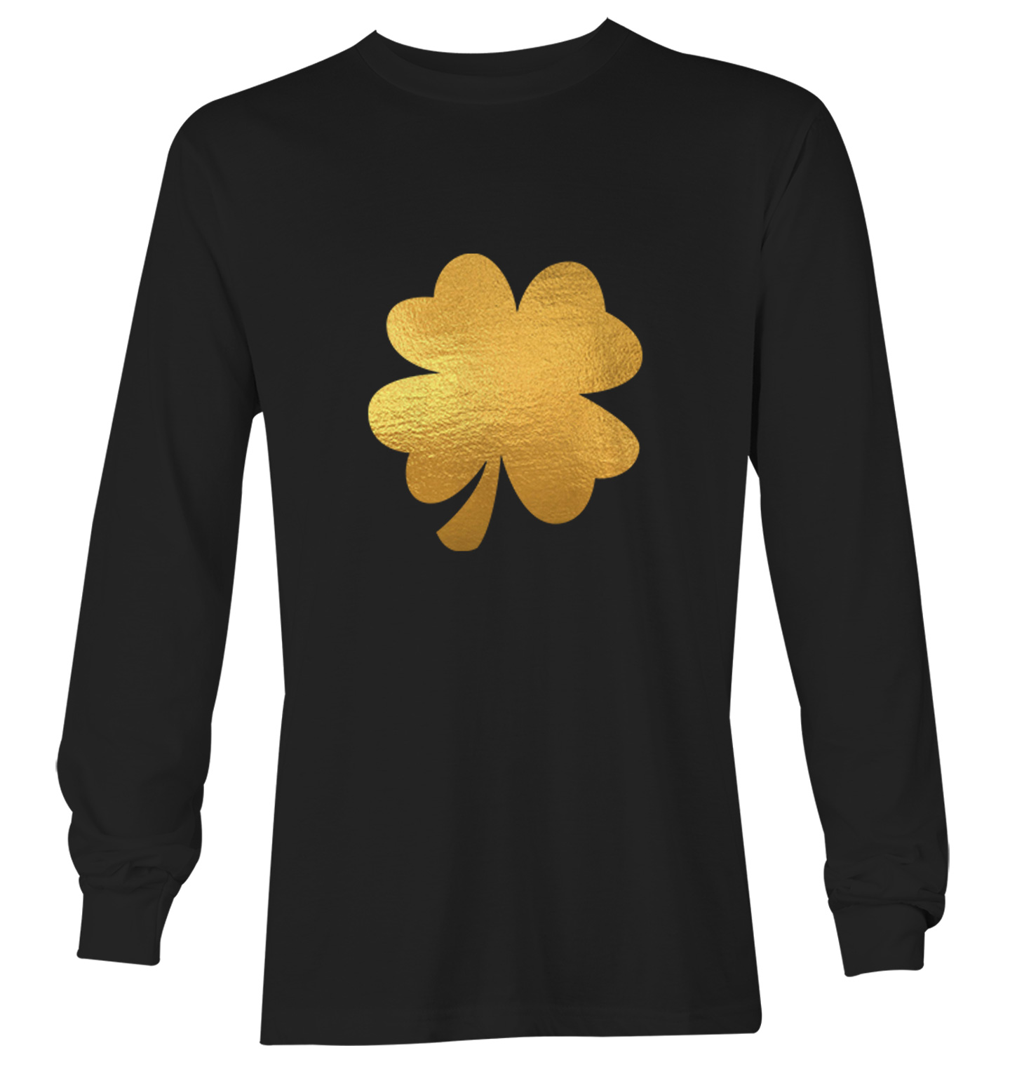 Gold Foil Four Leaf Clover - St. Patrick's Day Irish Youth T-Shirt - Picture 13 of 20