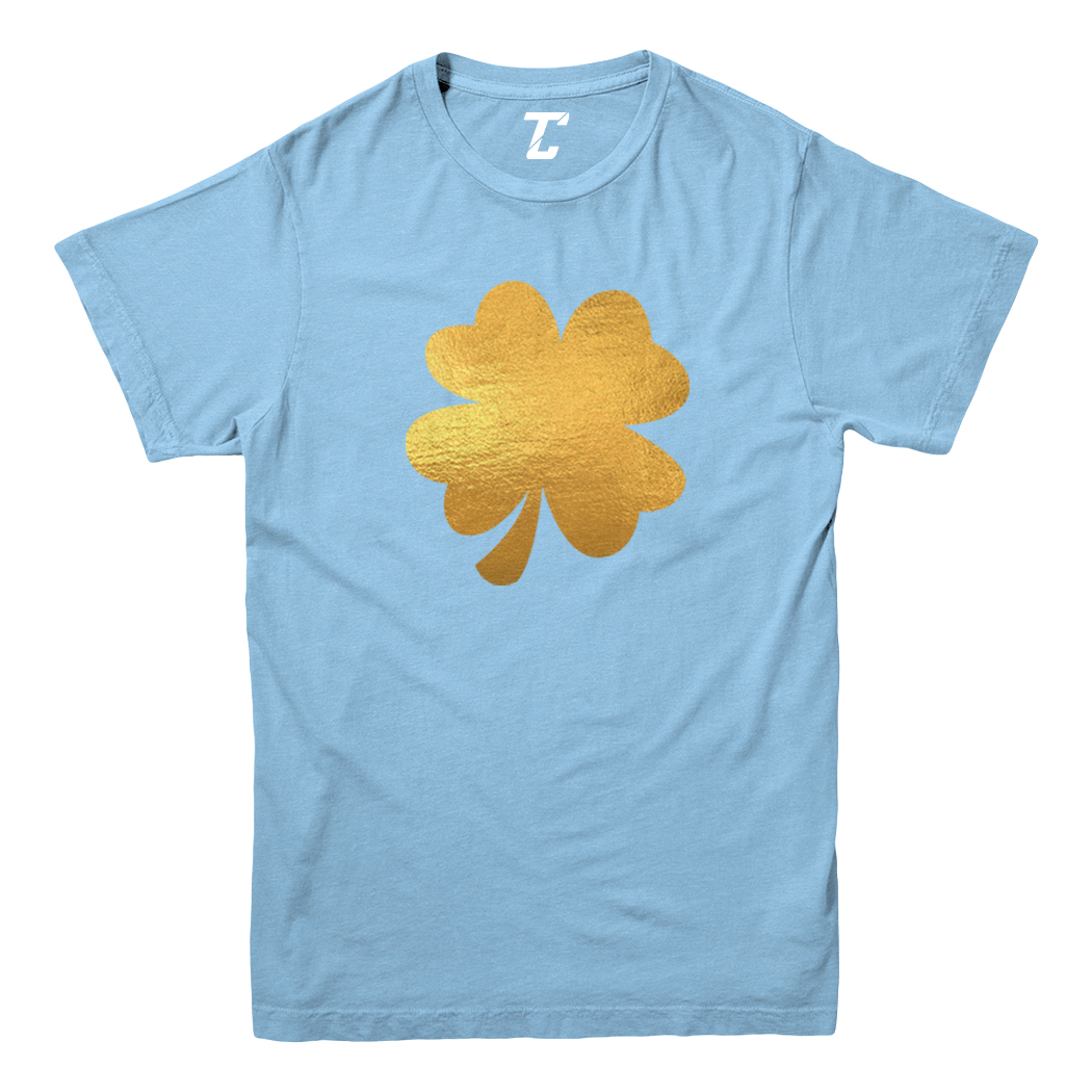 Gold Foil Four Leaf Clover - St. Patrick's Day Irish Youth T-Shirt - Picture 5 of 20
