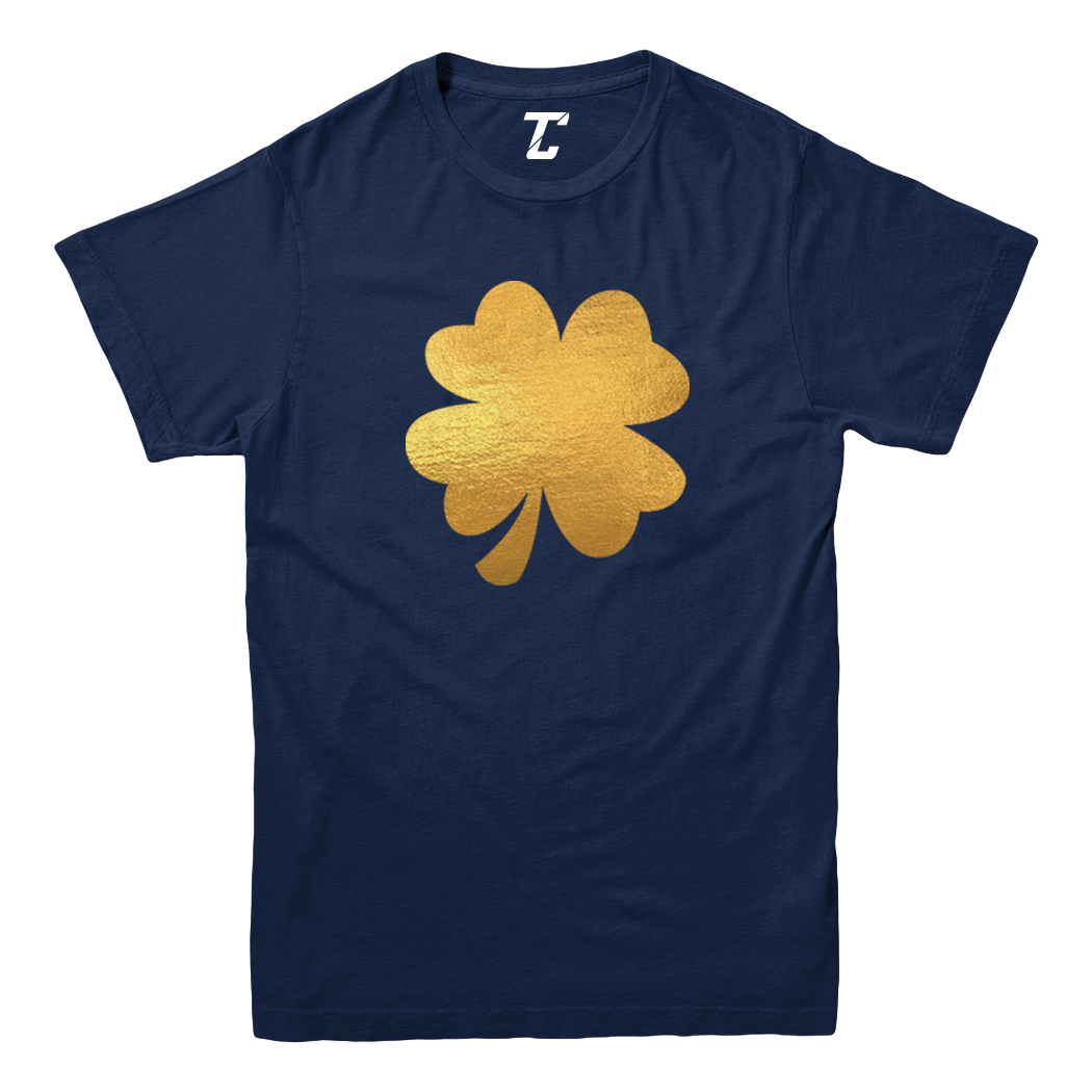 Gold Foil Four Leaf Clover - St. Patrick's Day Irish Youth T-Shirt - Picture 7 of 20