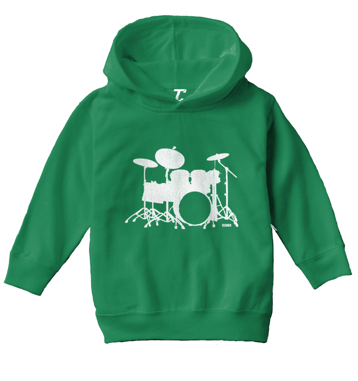 Drum Silhouette - Future Musician Drummer Band Toddler/Youth Hoodie - Picture 5 of 12