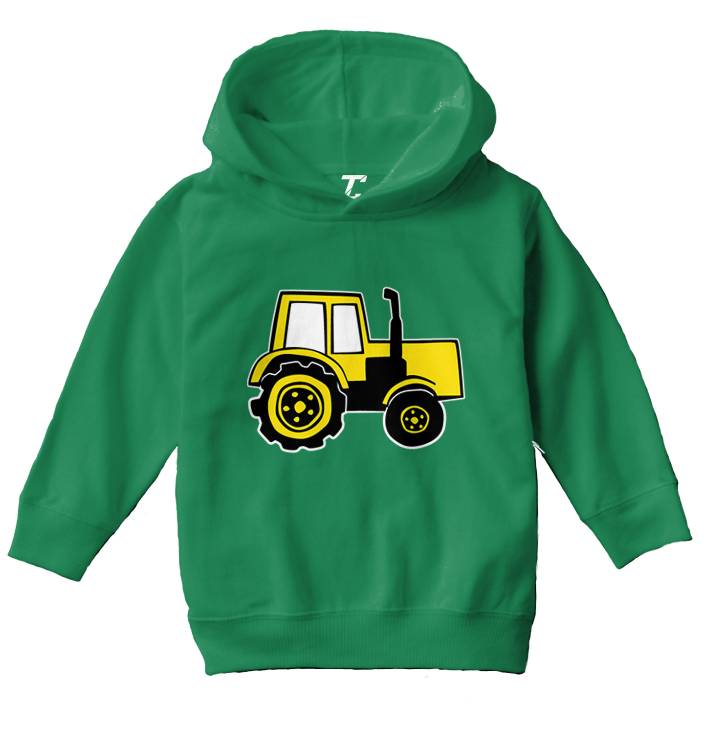 Tractor - Farm Harvest Vehicle Four-Wheel Vegetables Toddler/Youth Hoodie - Picture 5 of 12