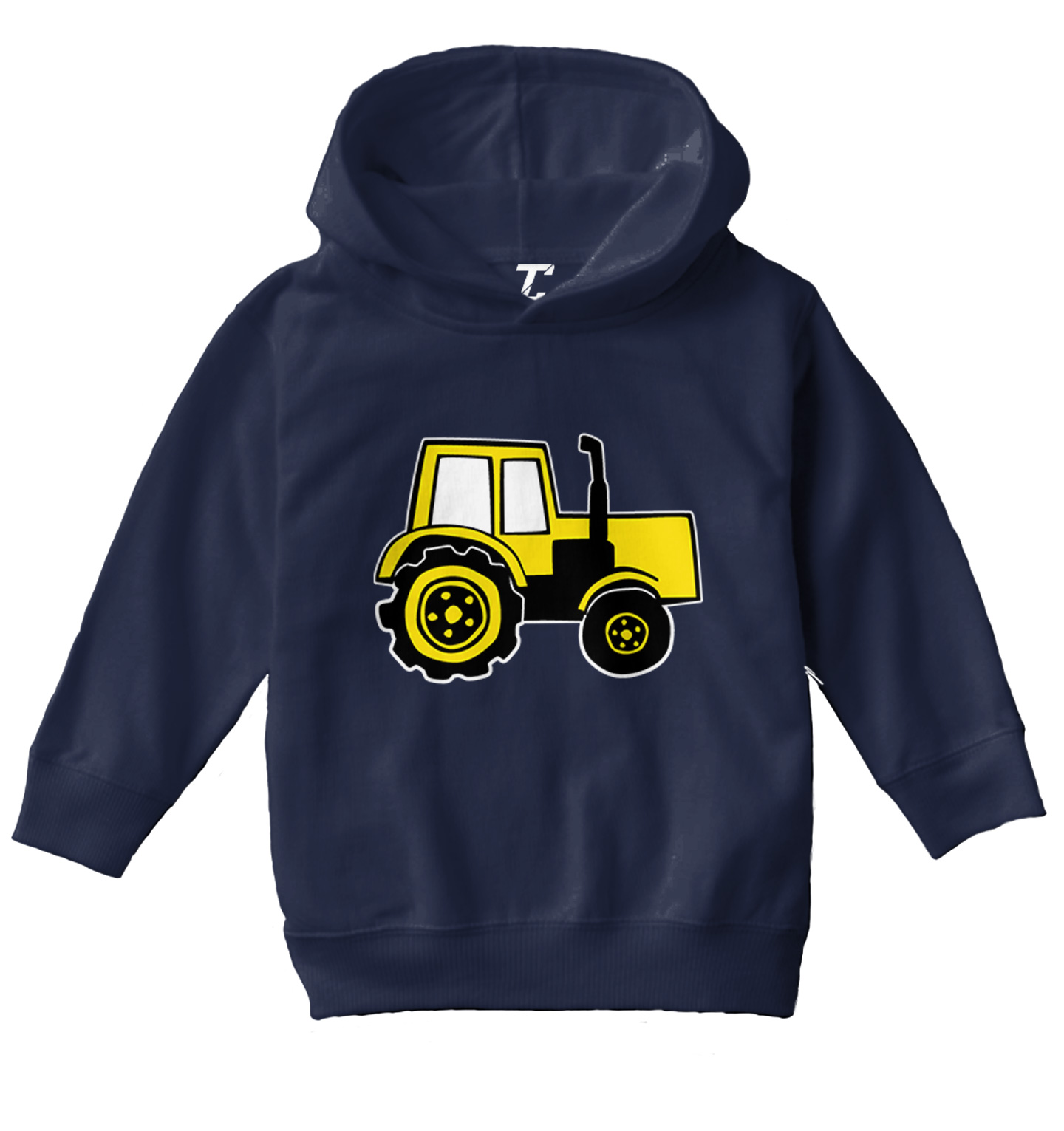 Tractor - Farm Harvest Vehicle Four-Wheel Vegetables Toddler/Youth Hoodie - Picture 7 of 12