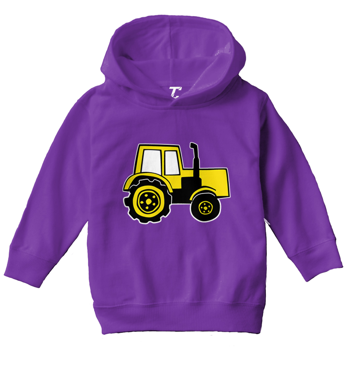 Tractor - Farm Harvest Vehicle Four-Wheel Vegetables Toddler/Youth Hoodie - Picture 9 of 12