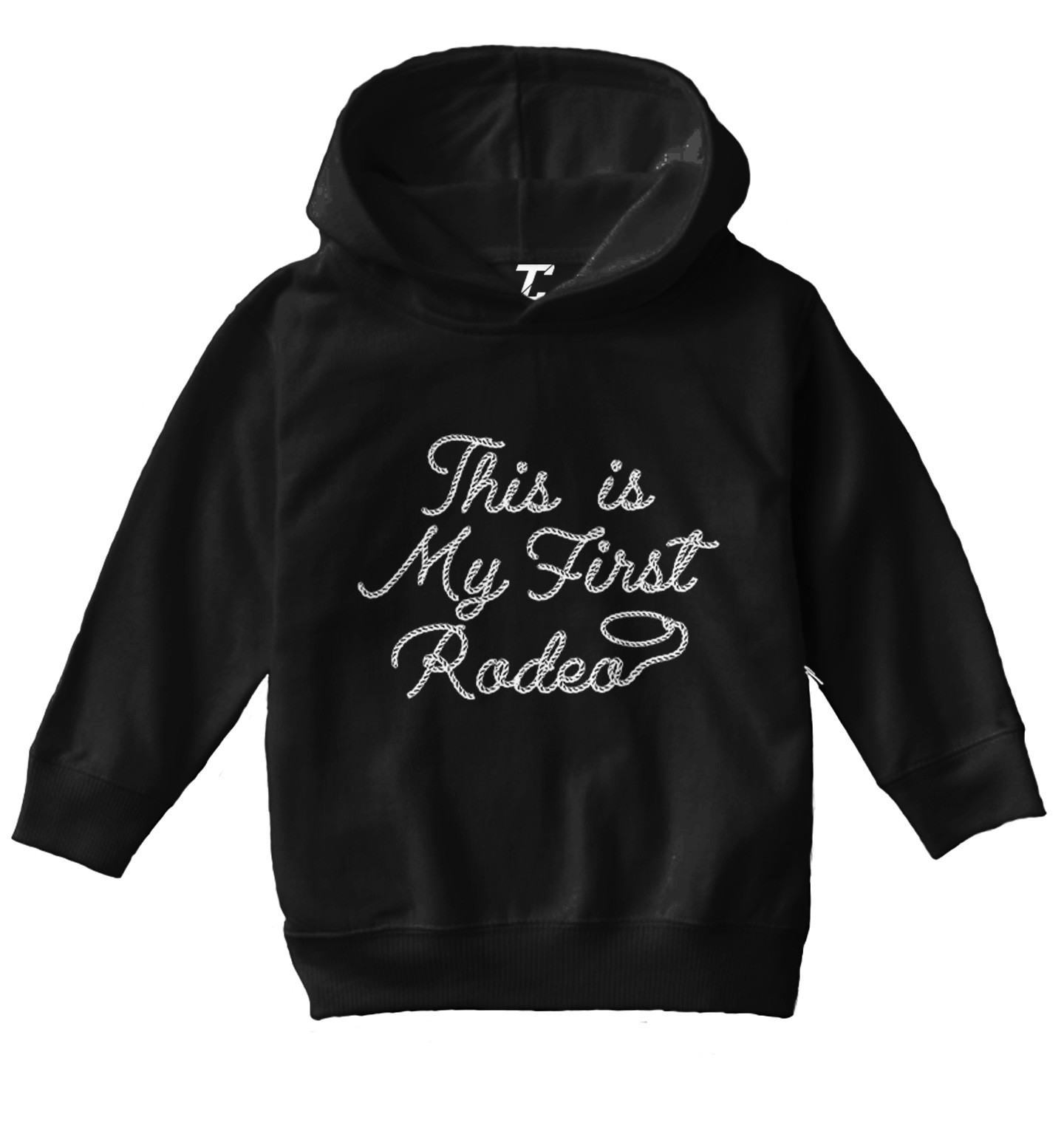 This Is My First Rodeo - Cowboy Funny Lasso Country Toddler/Youth Hoodie - Picture 2 of 12