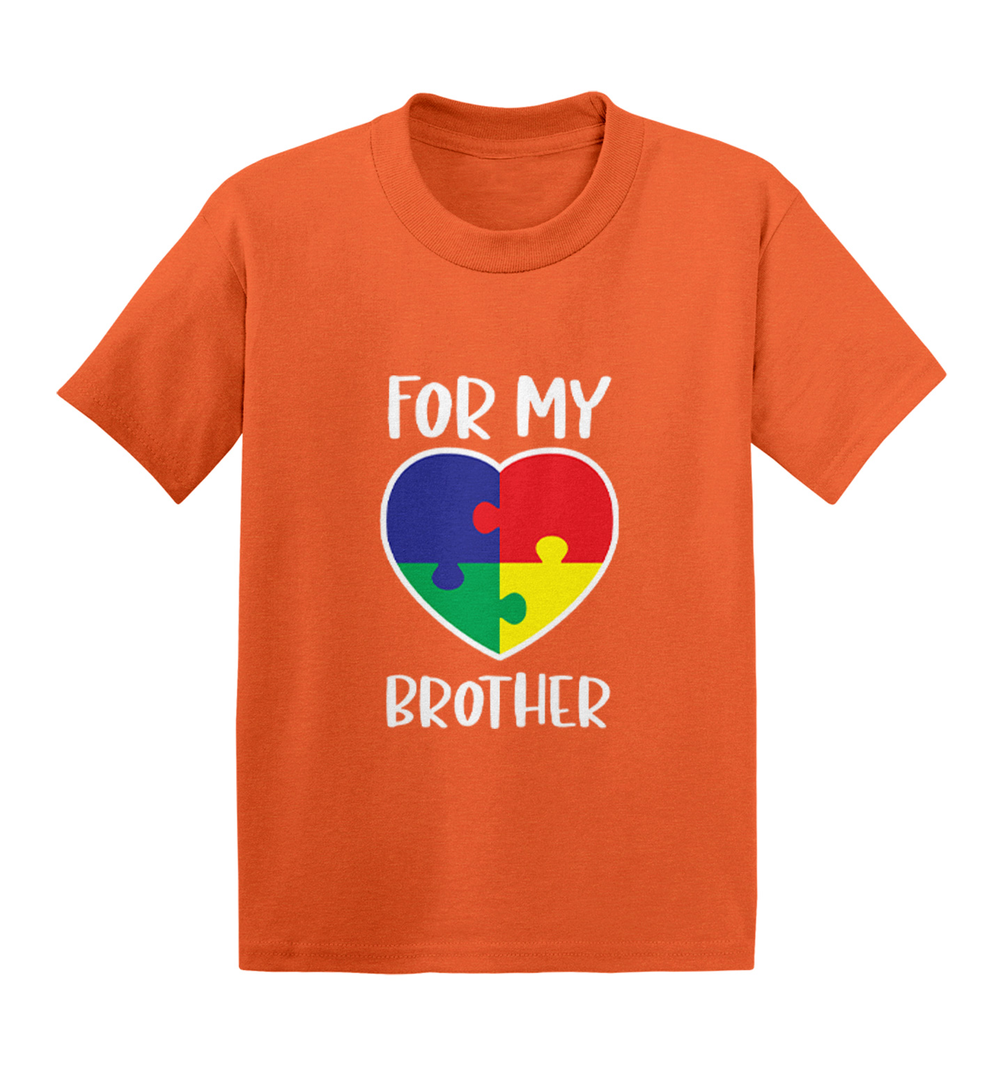 I Wear a Puzzle for My Brother - Autism Awareness Shirts