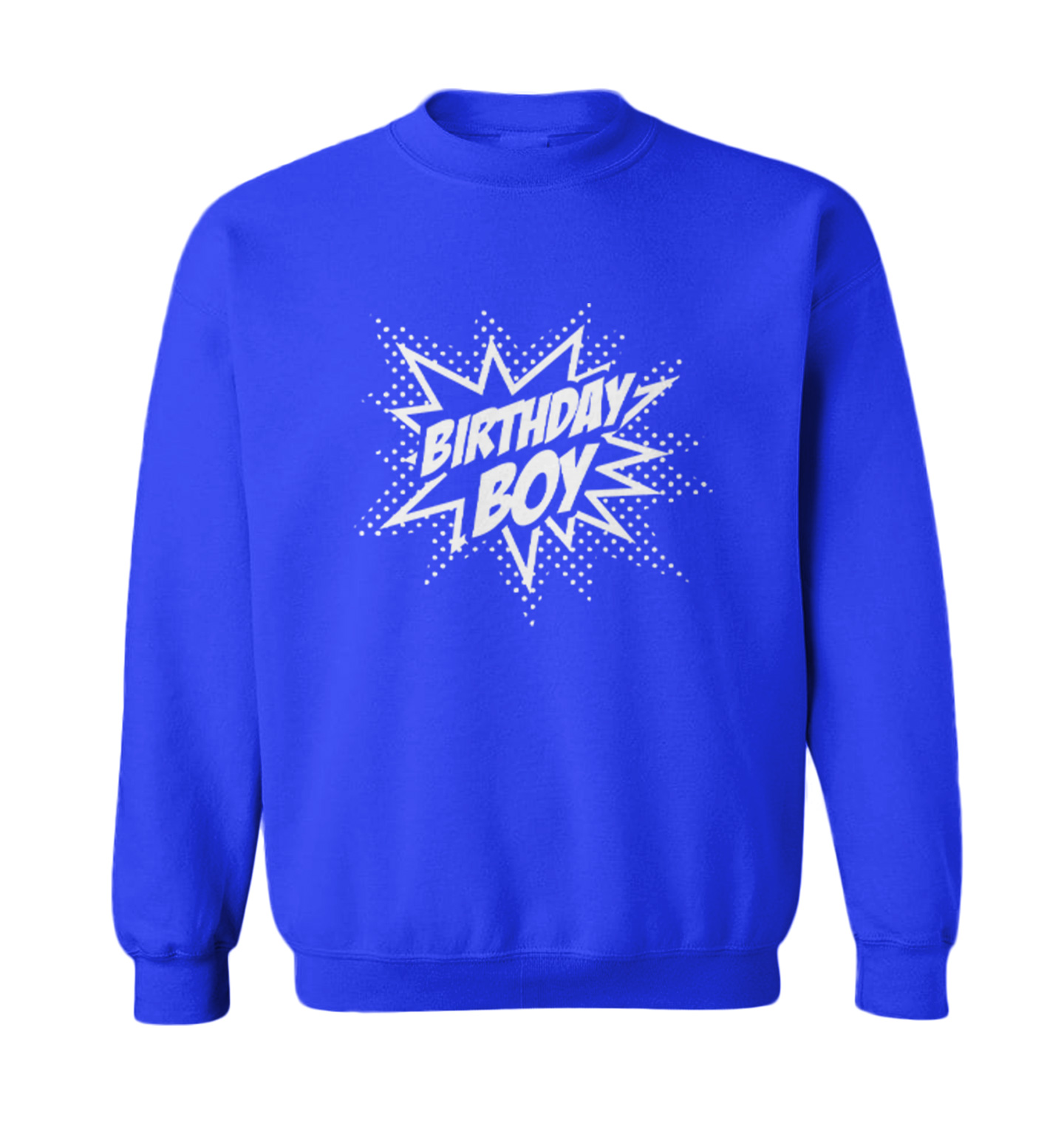 Birthday Boy Comic - Pow Action Packed Cool Superhero Toddler Crewneck Sweater - Picture 8 of 8