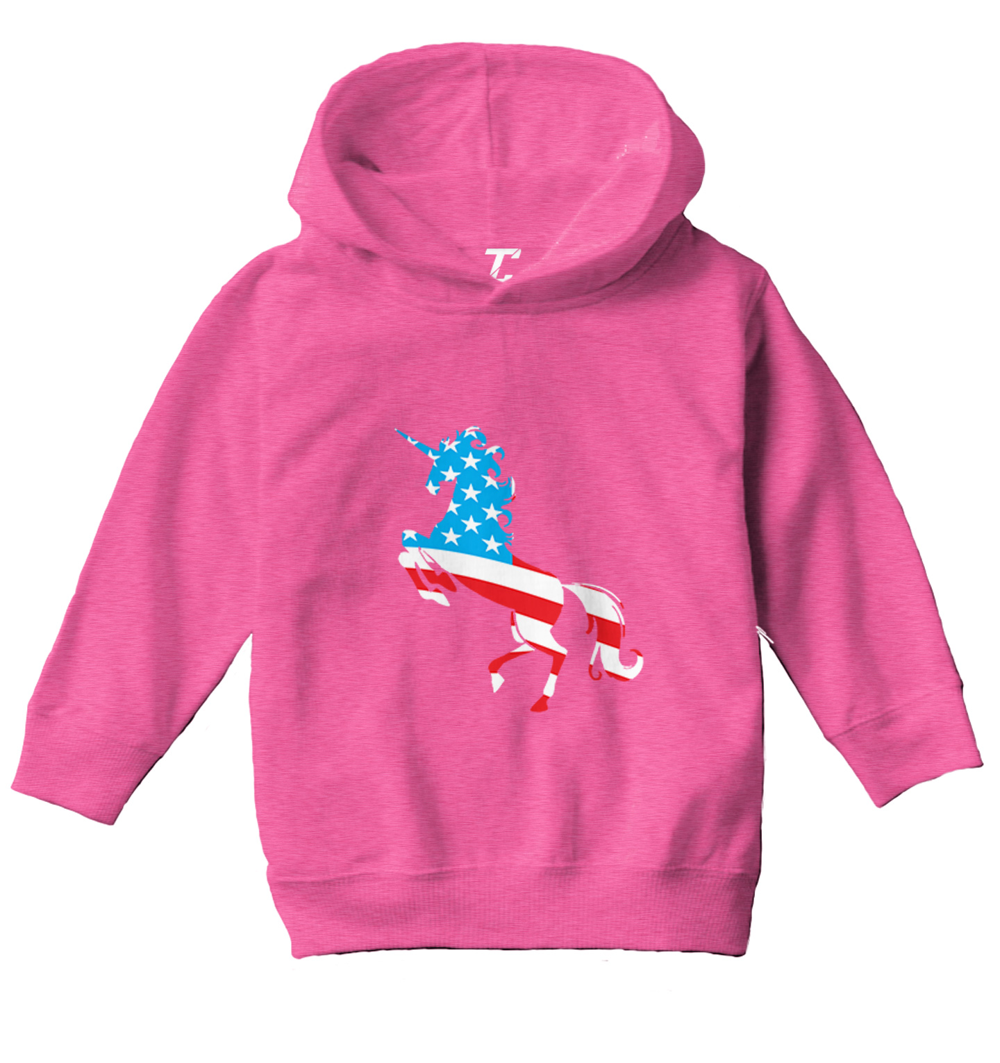 American Unicorn - Silhouette United States Mythical Toddler/Youth Hoodie - Picture 4 of 12