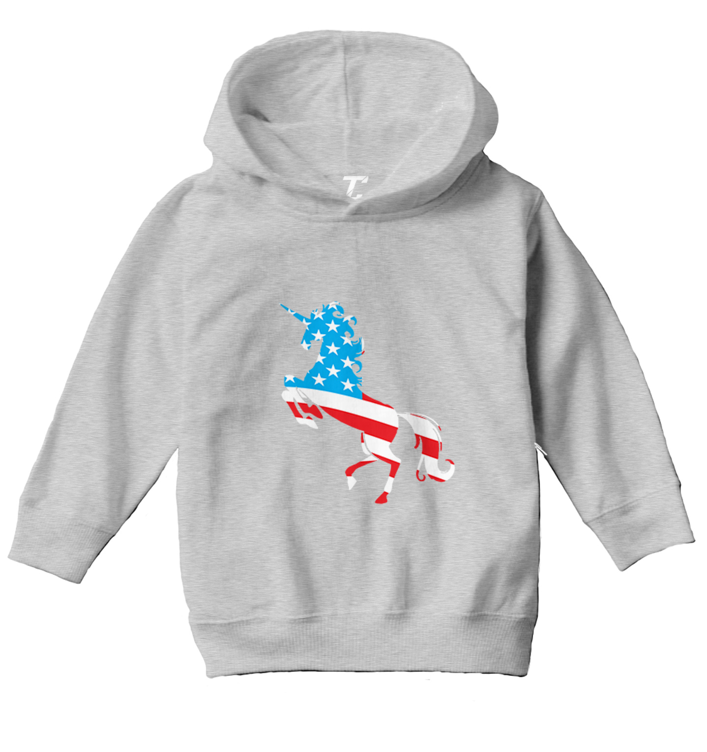 American Unicorn - Silhouette United States Mythical Toddler/Youth Hoodie - Picture 6 of 12