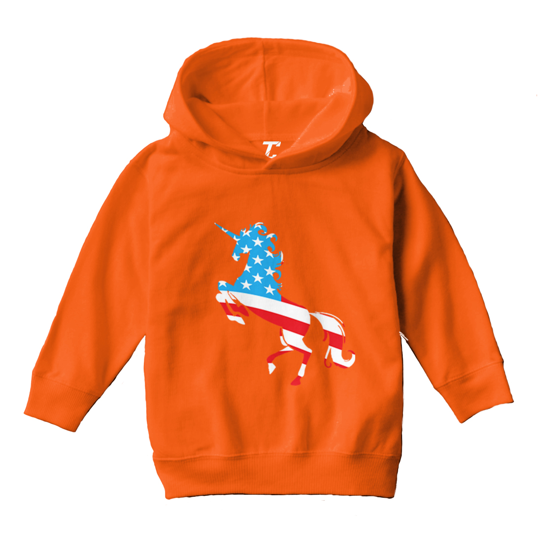 American Unicorn - Silhouette United States Mythical Toddler/Youth Hoodie - Picture 8 of 12