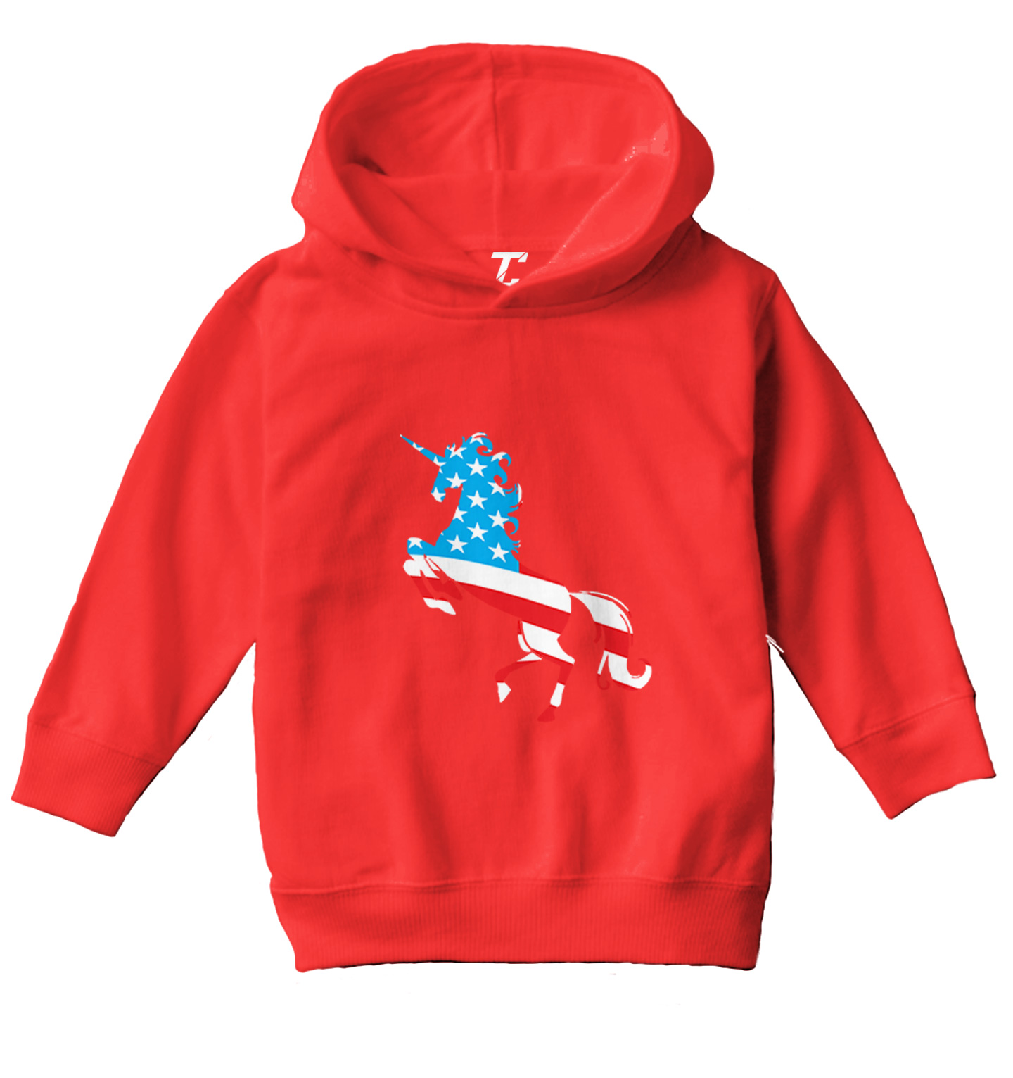 American Unicorn - Silhouette United States Mythical Toddler/Youth Hoodie - Picture 10 of 12