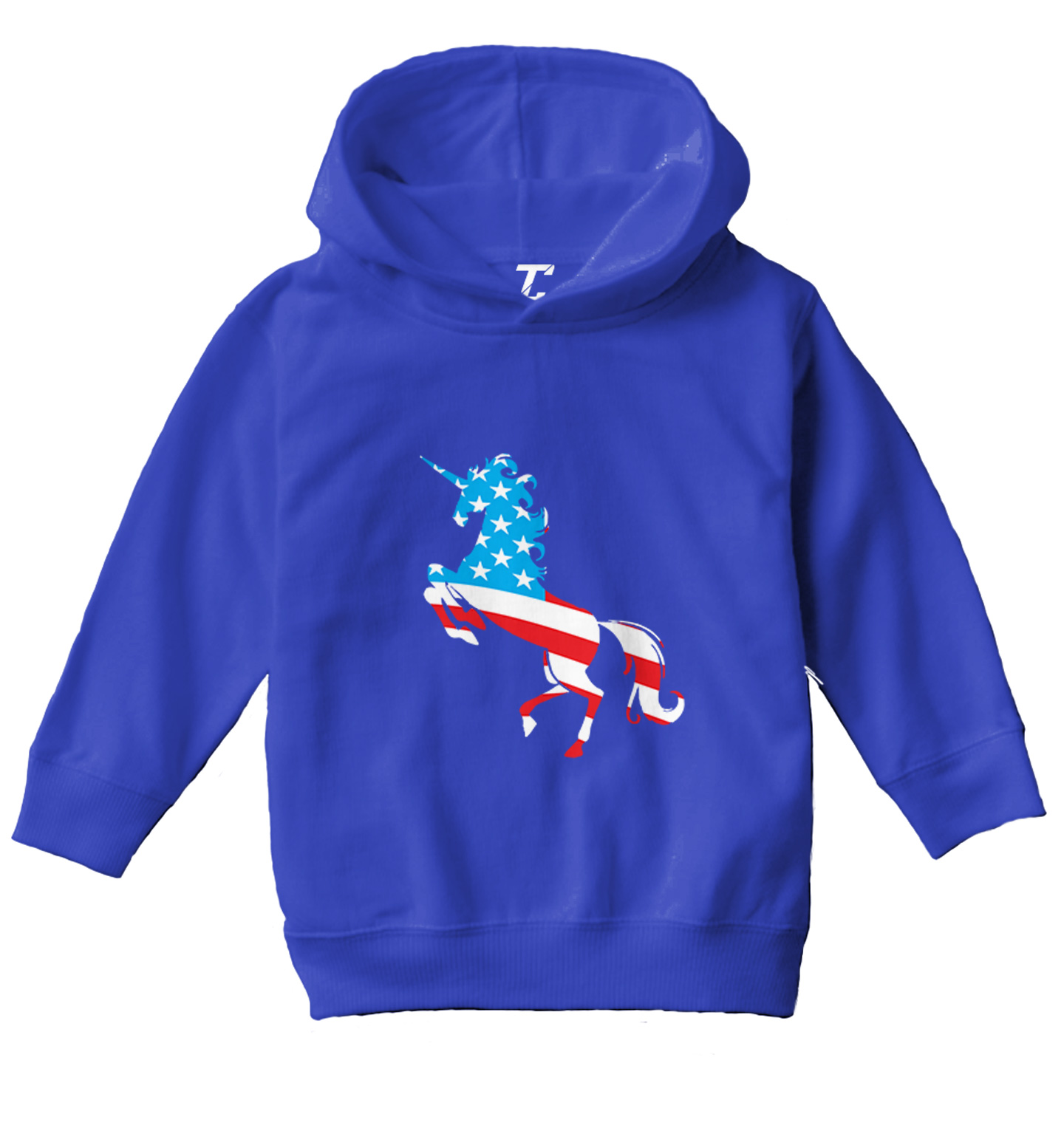 American Unicorn - Silhouette United States Mythical Toddler/Youth Hoodie - Picture 11 of 12
