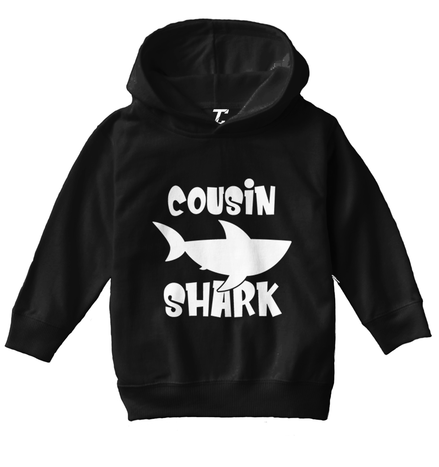 Cousin Shark - Song Lyrics Parody Ocean Beach Funny Toddler/Youth Hoodie - Picture 2 of 12
