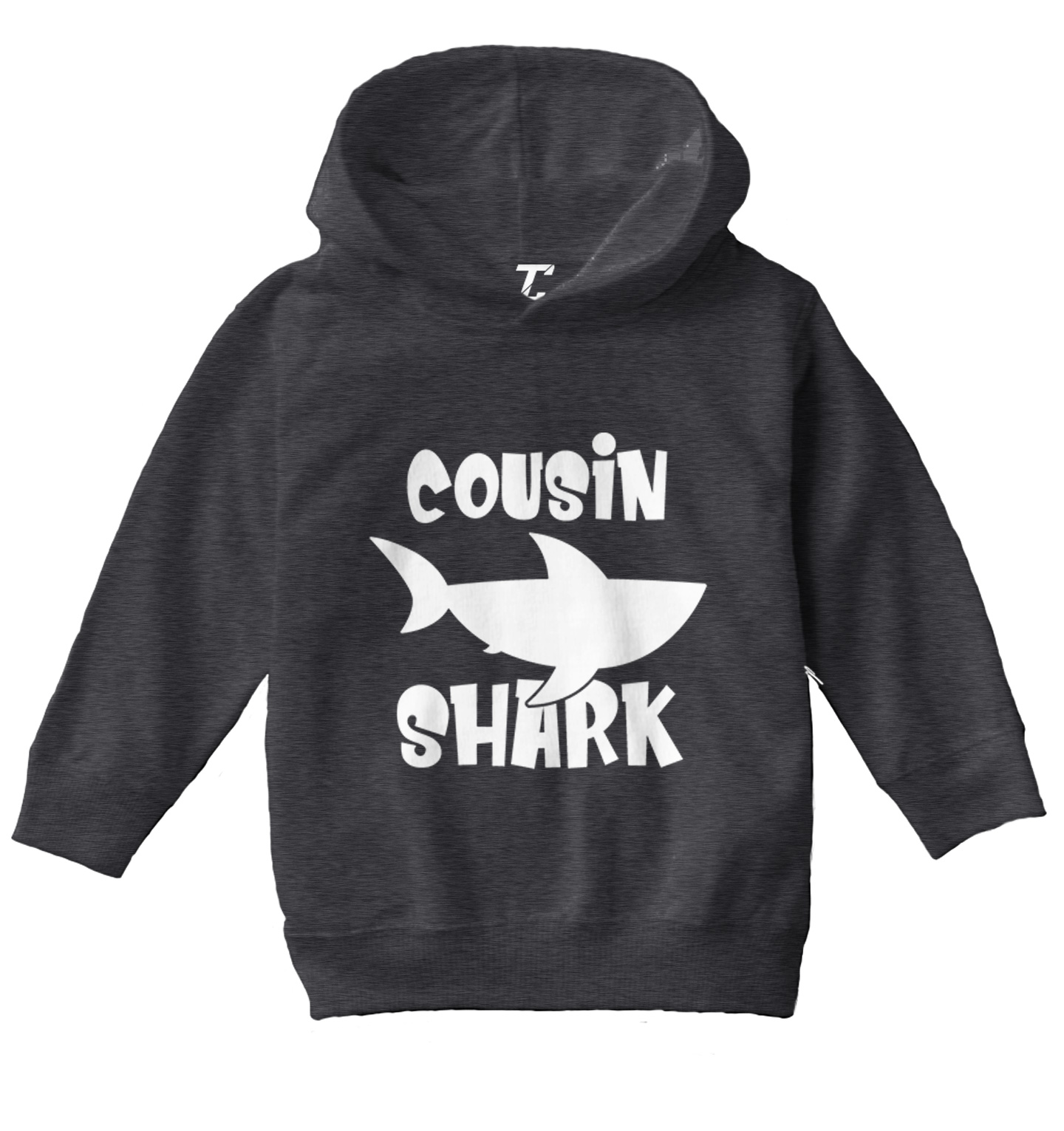 Cousin Shark - Song Lyrics Parody Ocean Beach Funny Toddler/Youth Hoodie - Picture 3 of 12