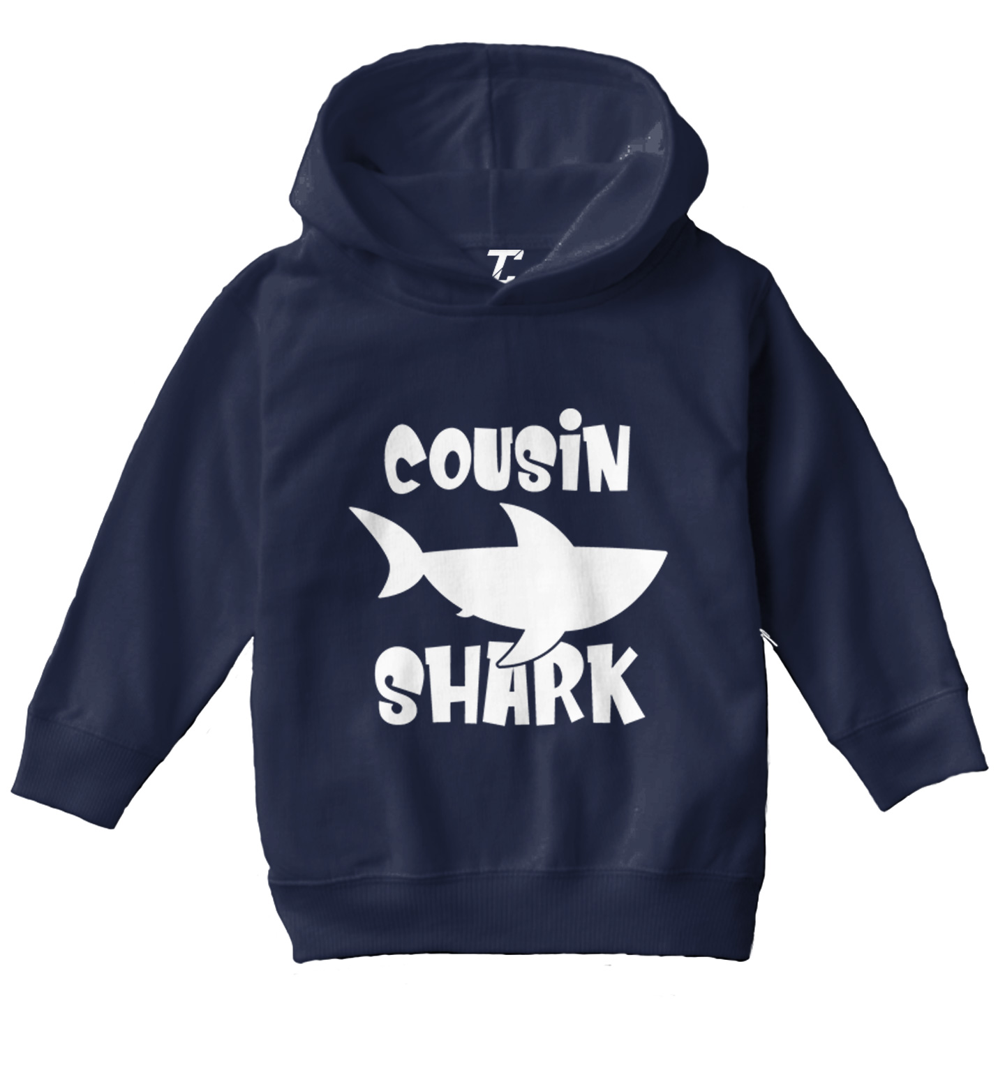 Cousin Shark - Song Lyrics Parody Ocean Beach Funny Toddler/Youth Hoodie - Picture 7 of 12