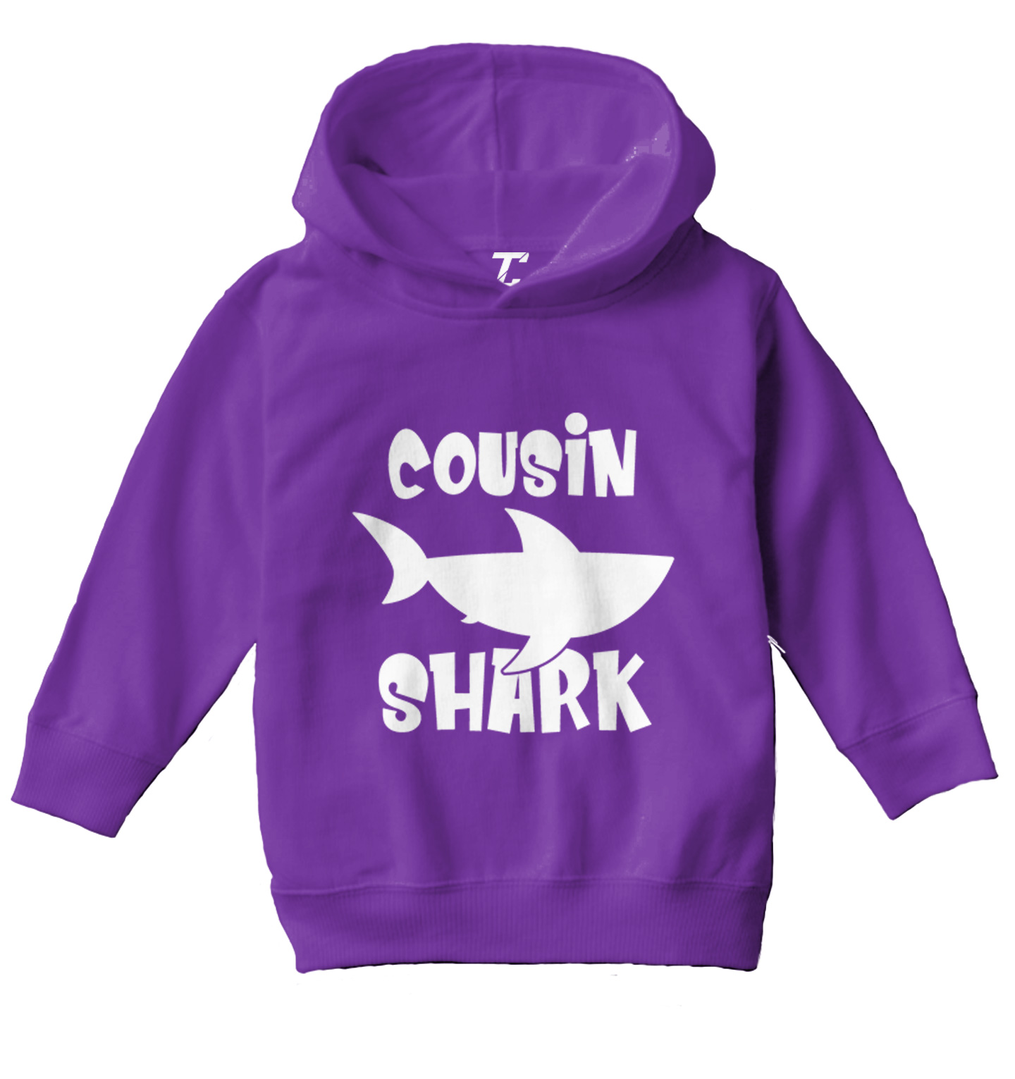 Cousin Shark - Song Lyrics Parody Ocean Beach Funny Toddler/Youth Hoodie - Picture 9 of 12