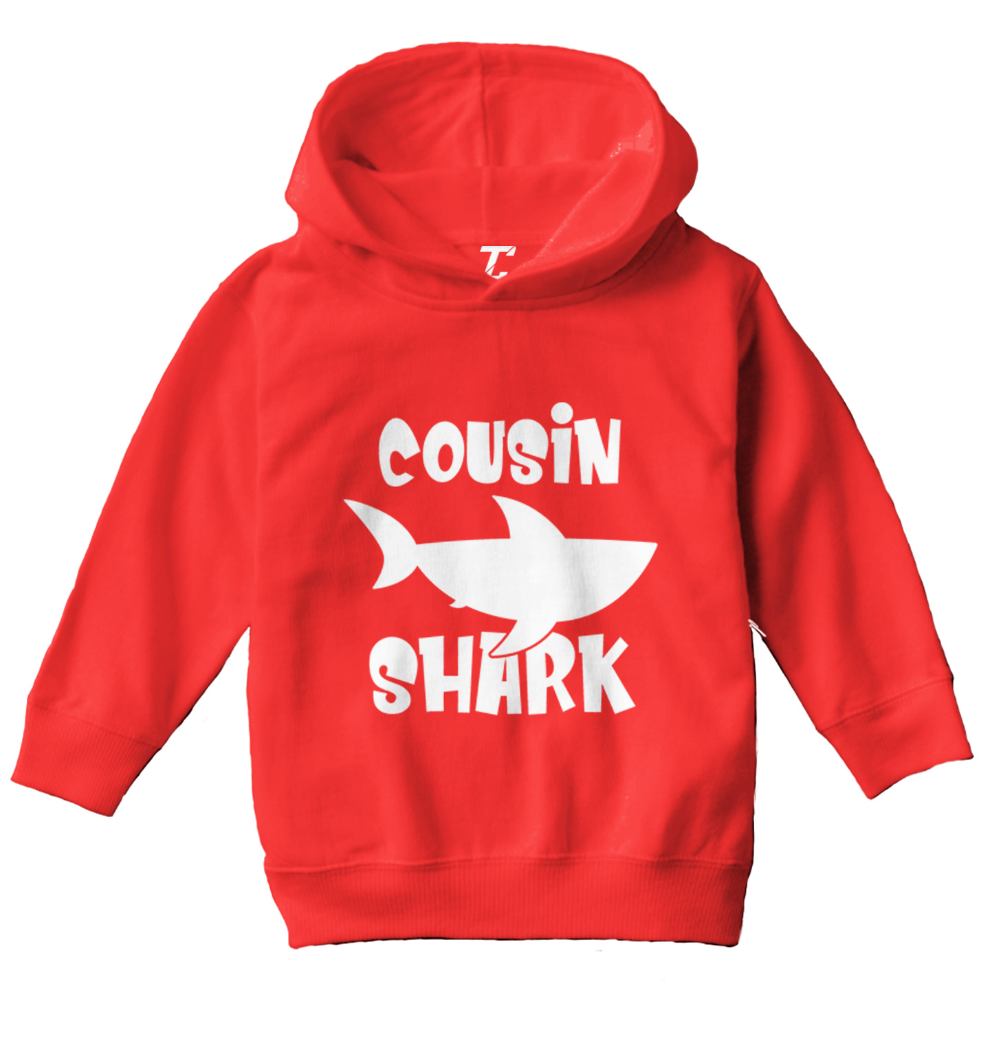 Cousin Shark - Song Lyrics Parody Ocean Beach Funny Toddler/Youth Hoodie - Picture 10 of 12