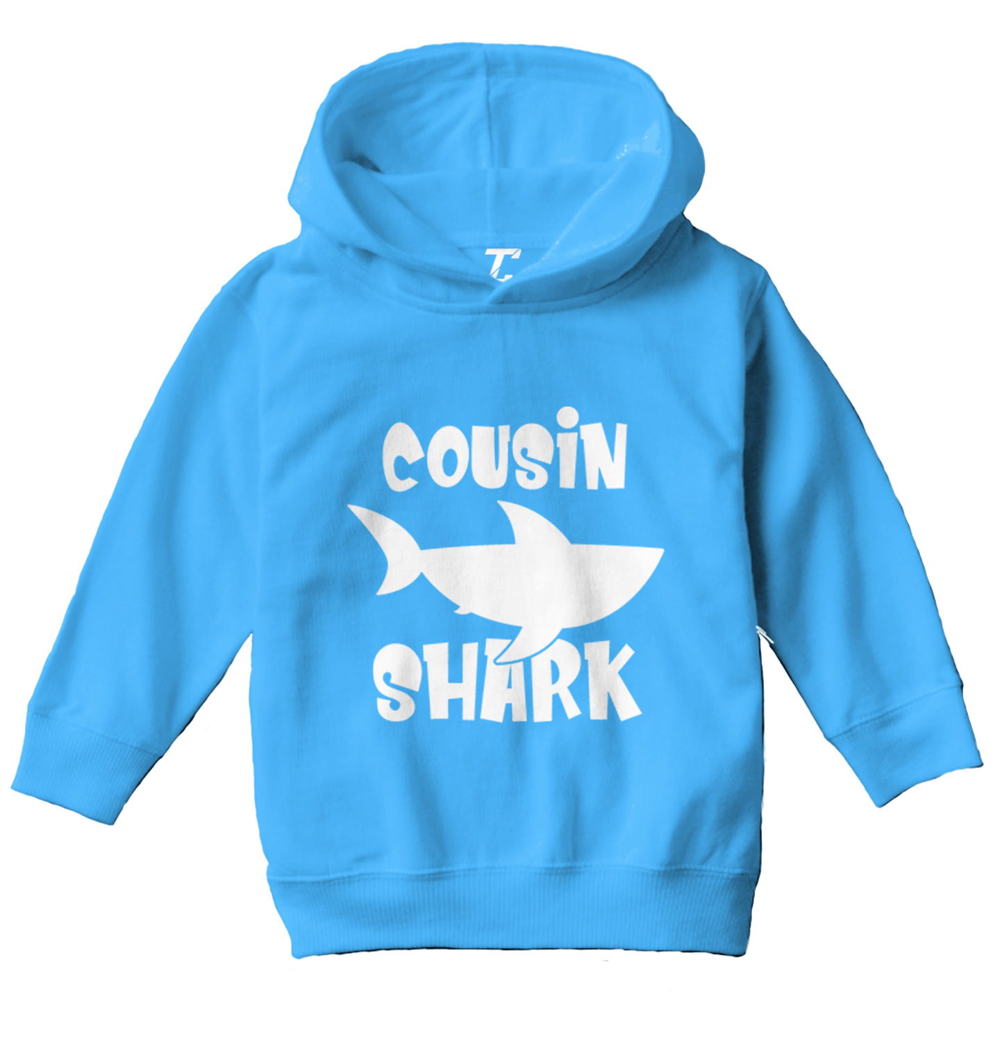 Cousin Shark - Song Lyrics Parody Ocean Beach Funny Toddler/Youth Hoodie - Picture 12 of 12