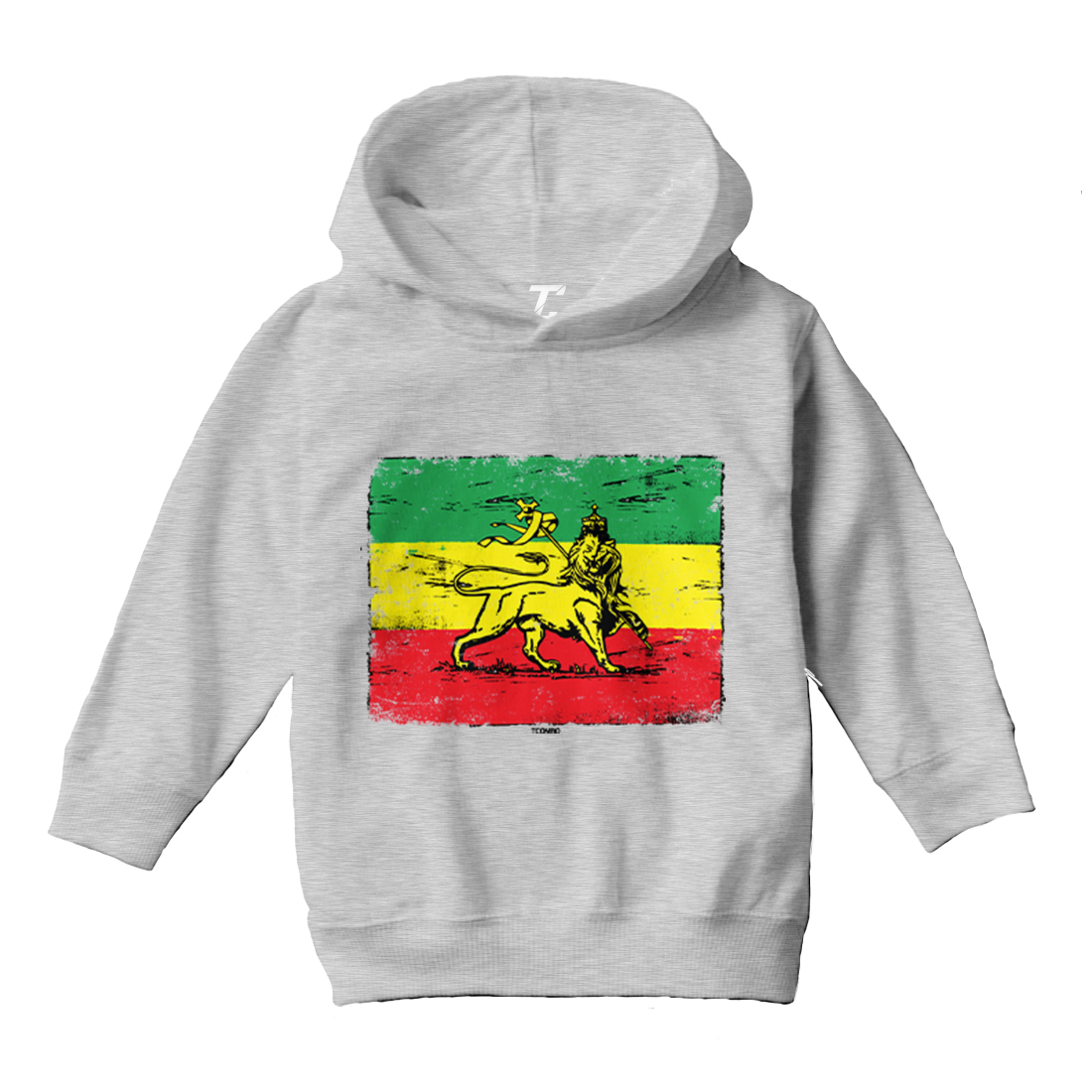 Lion Flag - Jamaican Jamaica Rasta Country Proud Pride Toddler/Youth Hoodie - Picture 6 of 12