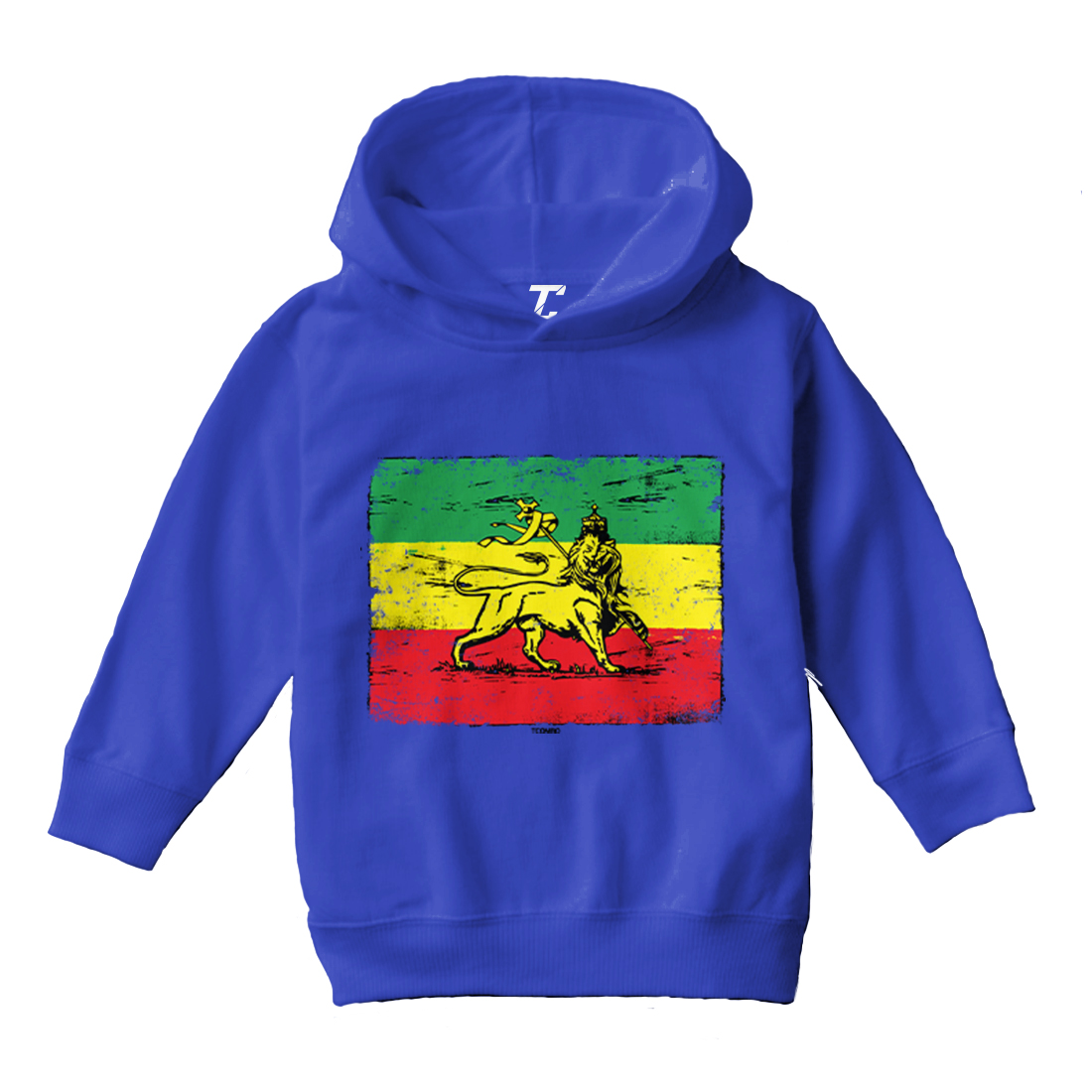 Lion Flag - Jamaican Jamaica Rasta Country Proud Pride Toddler/Youth Hoodie - Picture 11 of 12