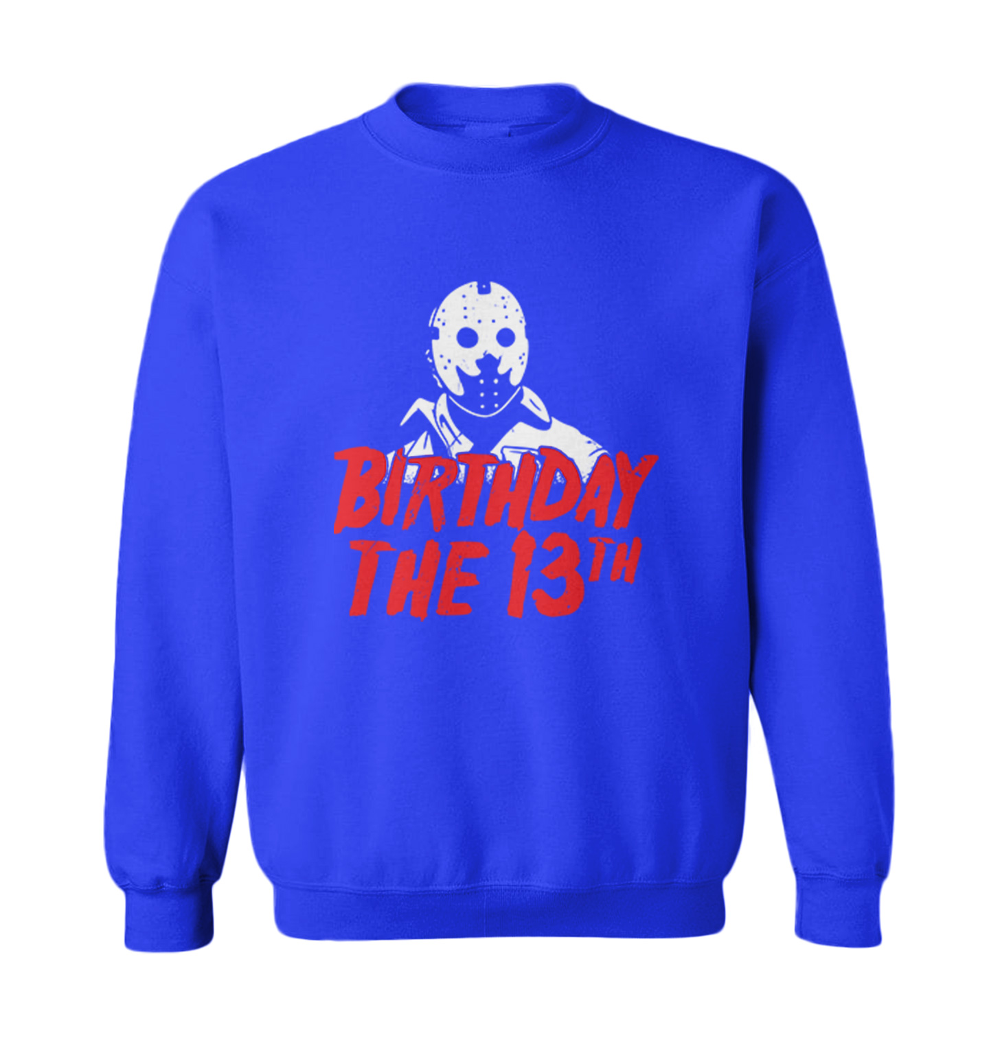 Birthday The 13th - Horror Movie Buff Parody Jason Toddler Crewneck Sweater - Picture 8 of 8