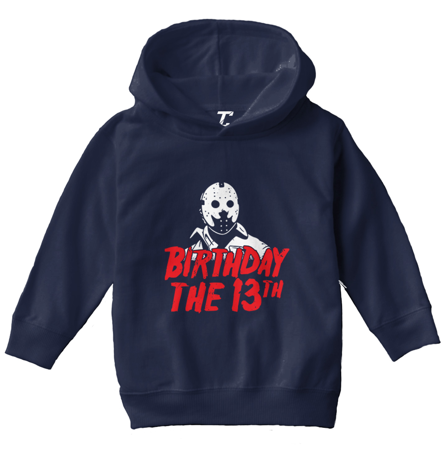 Birthday The 13th - Horror Movie Buff Parody Jason Toddler/Youth Hoodie - Picture 7 of 12