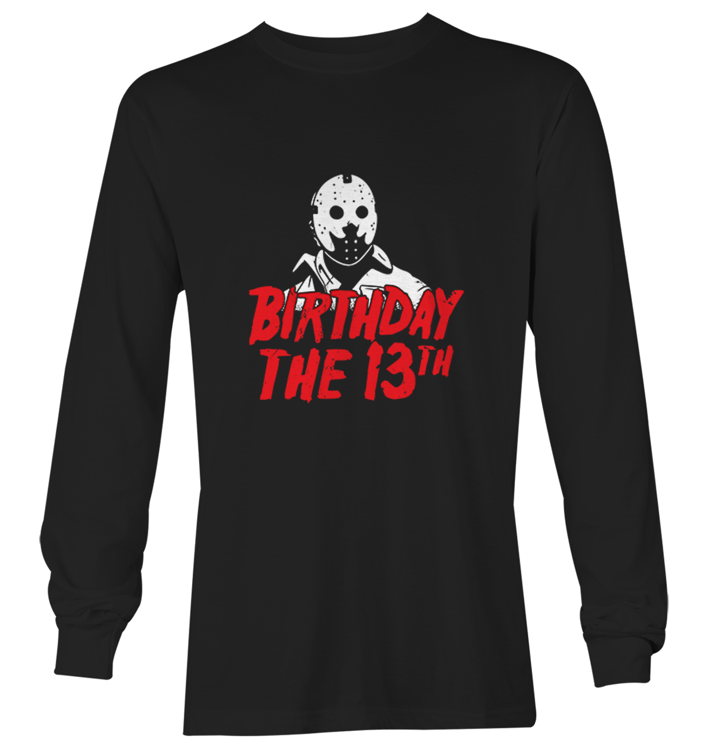 Birthday The 13th - Horror Movie Buff Parody Jason Youth T-Shirt - Picture 13 of 20