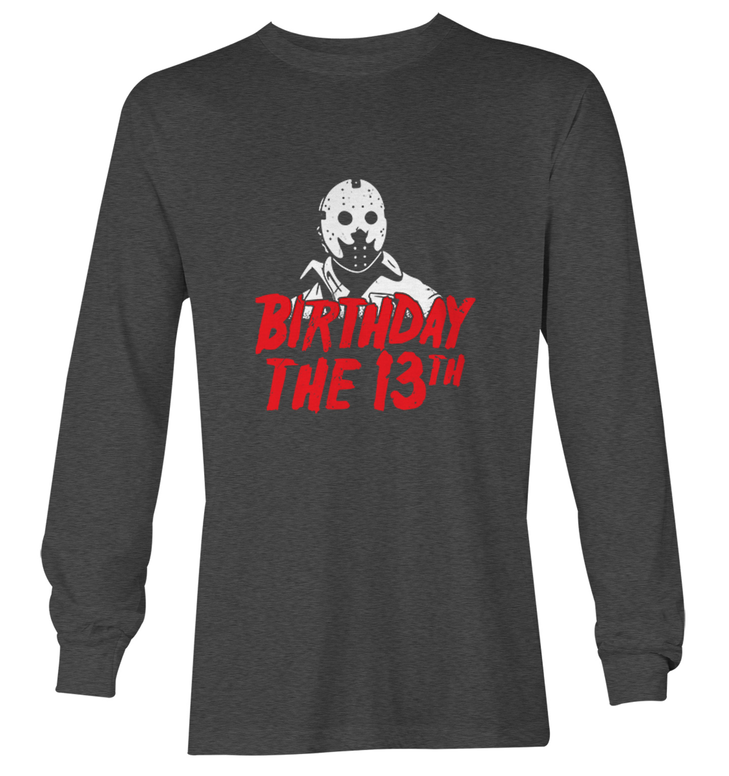 Birthday The 13th - Horror Movie Buff Parody Jason Youth T-Shirt - Picture 14 of 20